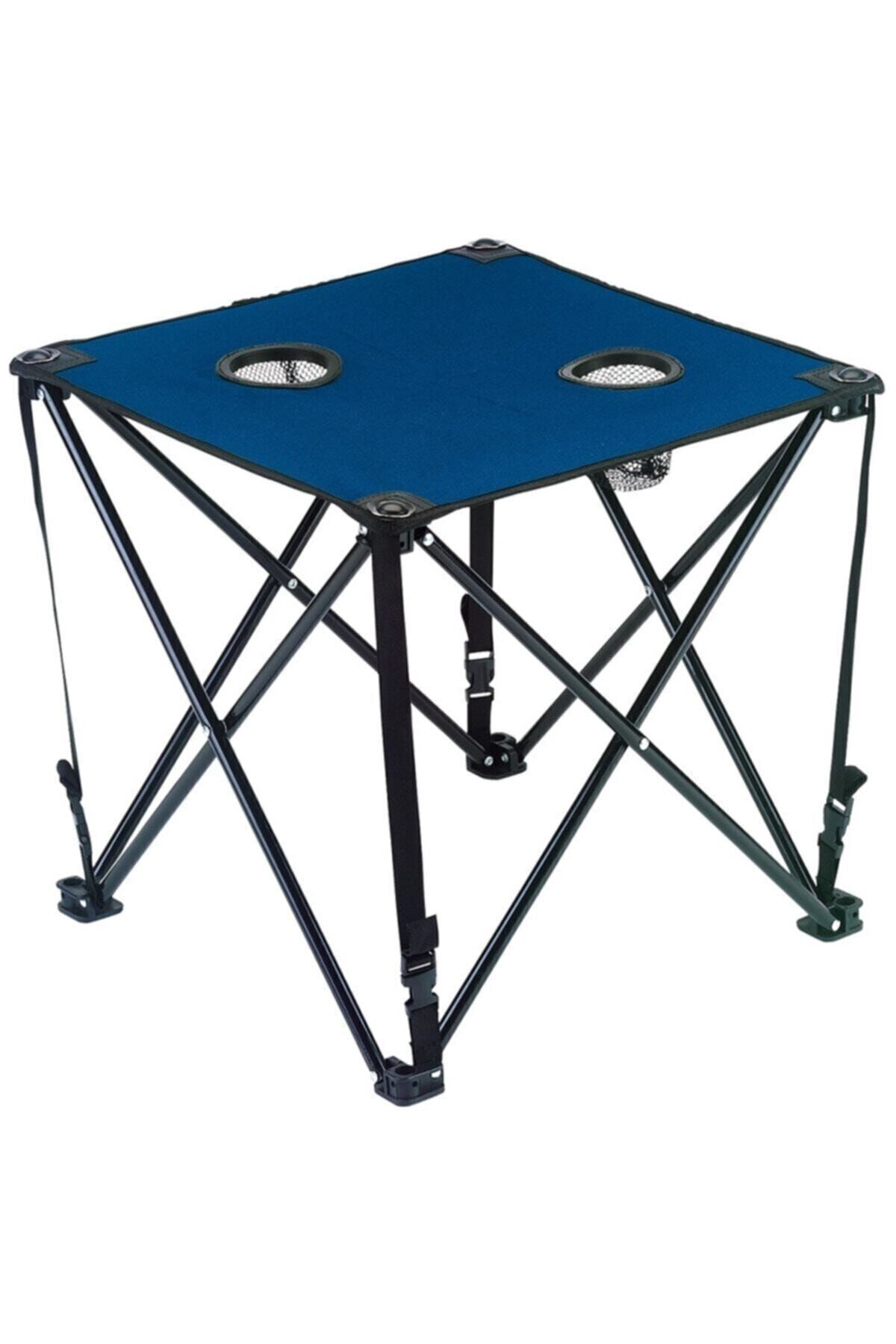 Opp Katlanabilir Masa Katlanır Kumaş Kamp Masası Sehpası Plaj Masası Lacivert Renk