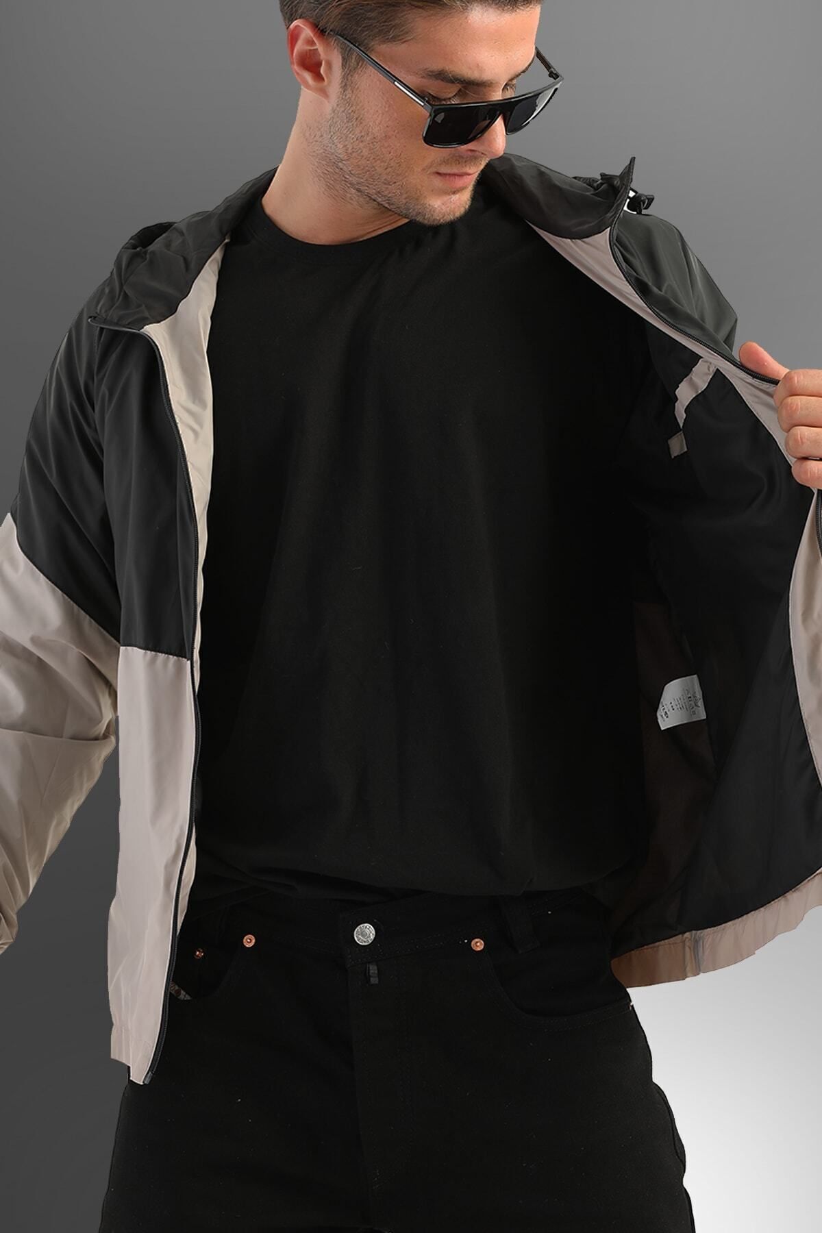 کاپشن مردانه مشکی D1fference | DY-95 اورجینال - تصویر 3