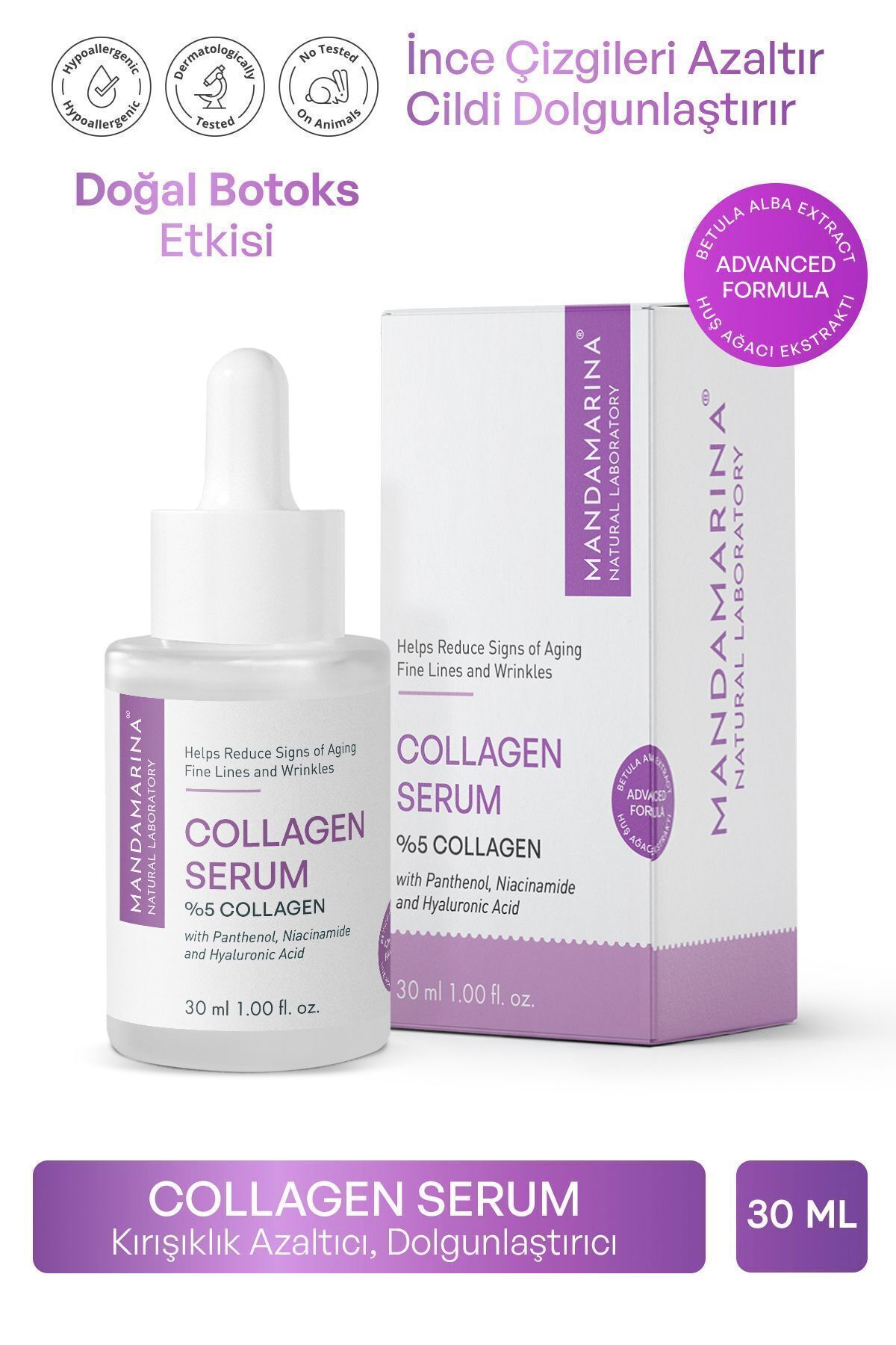 Collagen Serum: Anti-Aging Botox Effect, Plumping, Anti-Sagging, Enhances Skin Firmness and Elasticity