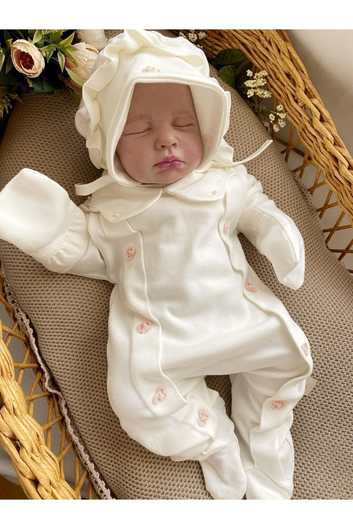 ست نوزادی دخترانه اکرو Mama Miel Baby | MMBPINC27010003 اورجینال - تصویر 2