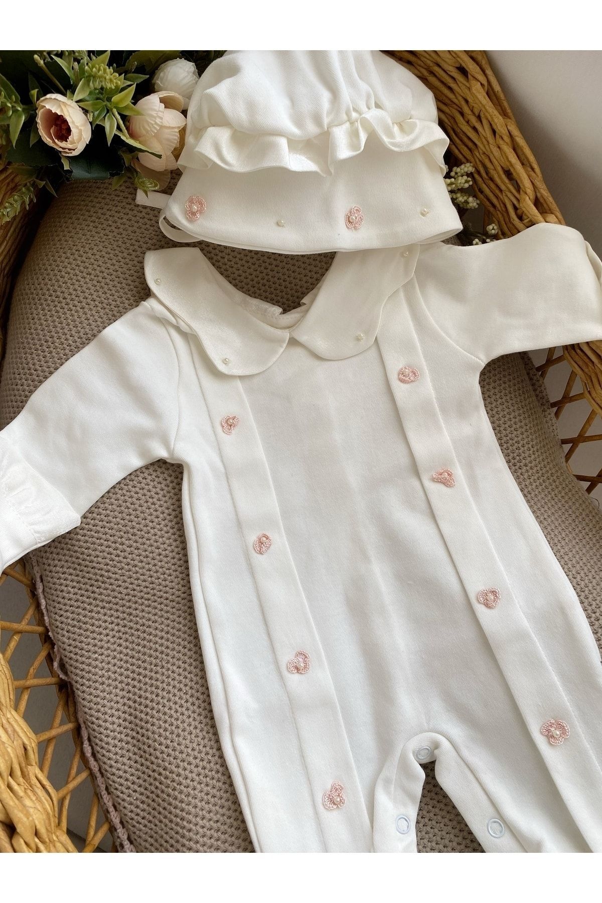 ست نوزادی دخترانه اکرو Mama Miel Baby | MMBPINC27010003 اورجینال - تصویر 3