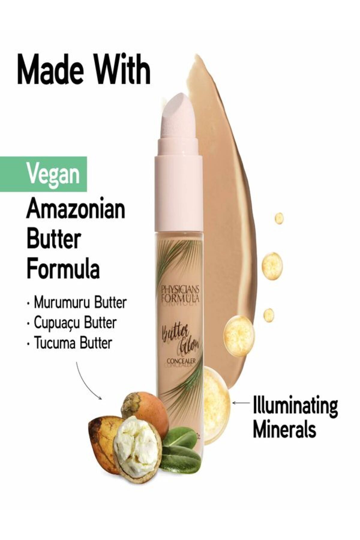 Physicians Formula-BUTTER GLOW GLIT CONCEALER CONCEALER UNDER EYE CONCEALER double-ended applicator 5