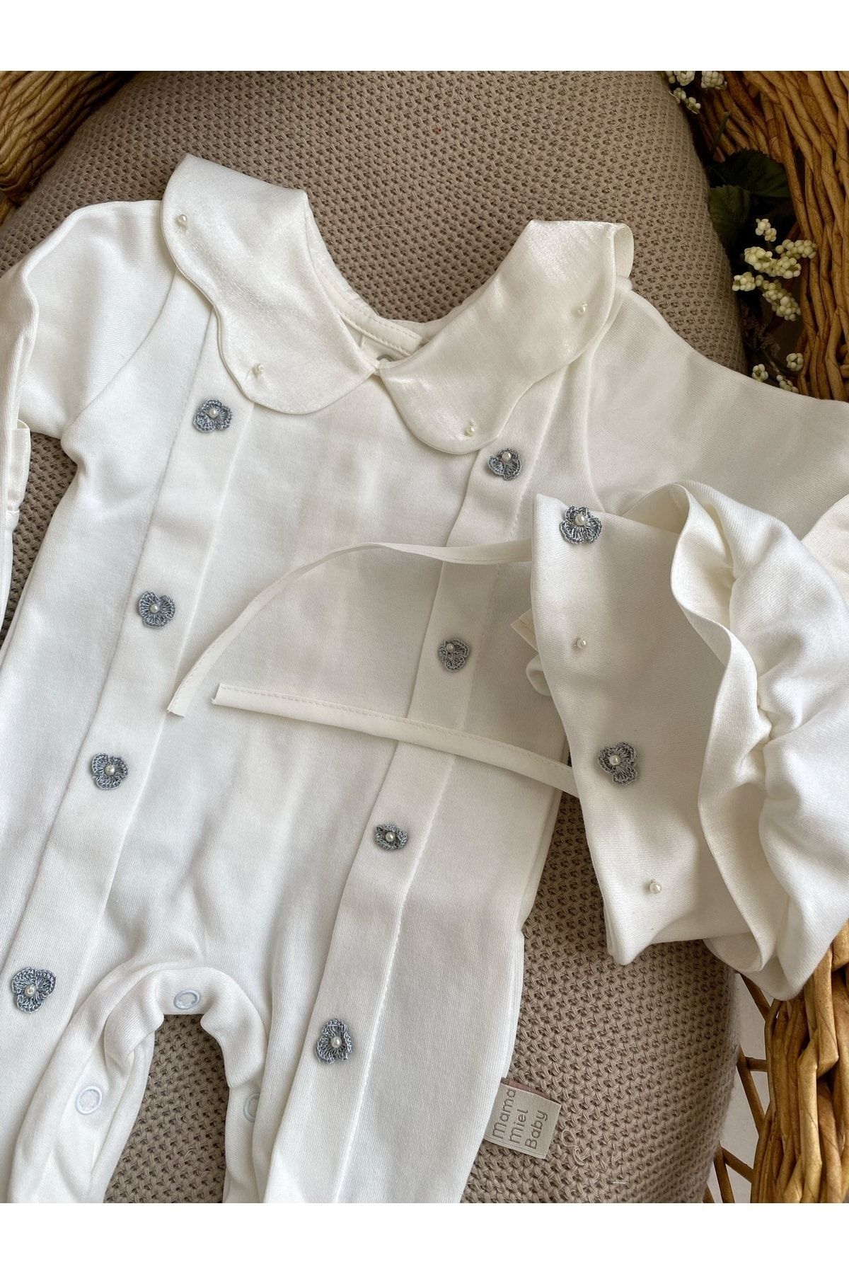 ست نوزادی دخترانه اکرو Mama Miel Baby | MMBGIC270103 اورجینال - تصویر 3