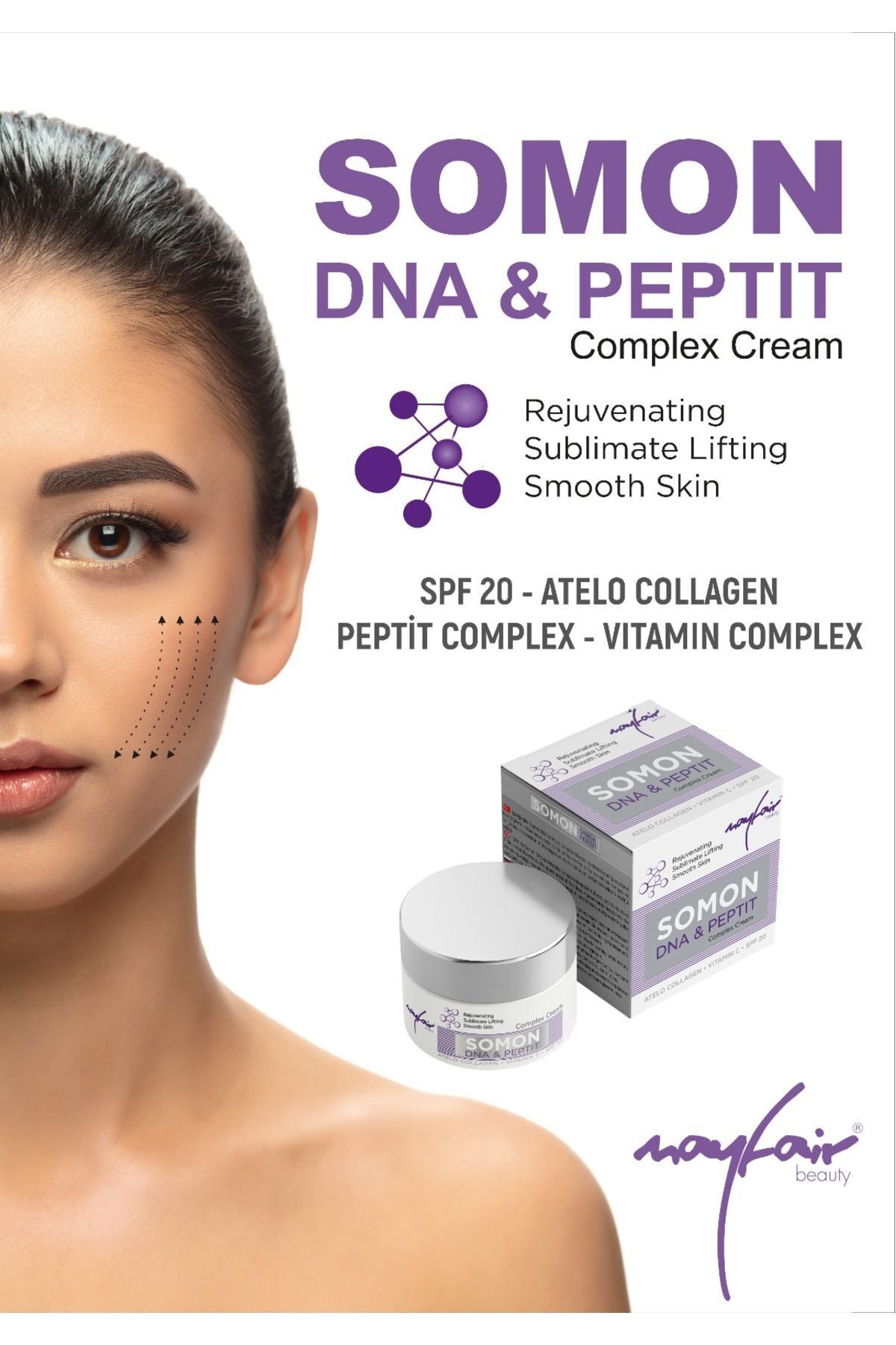 کرم جوانی DNA و PEPTIDE سالمون، مراقبت ضد پیری 50 میلی لیتر Mayfair
