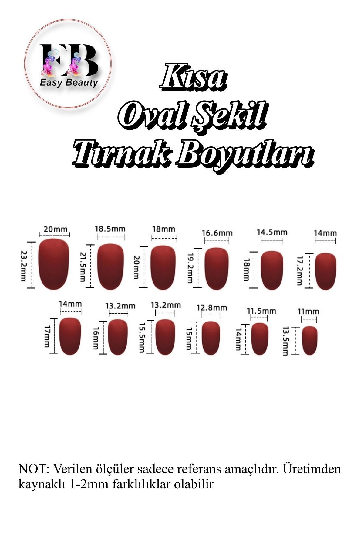 ست ناخن تقلبی کوتاه بیضی رنگارنگ 24 تکه چسب 3 ناحیه چسب ست ست چسب 1077 Easy Beauty