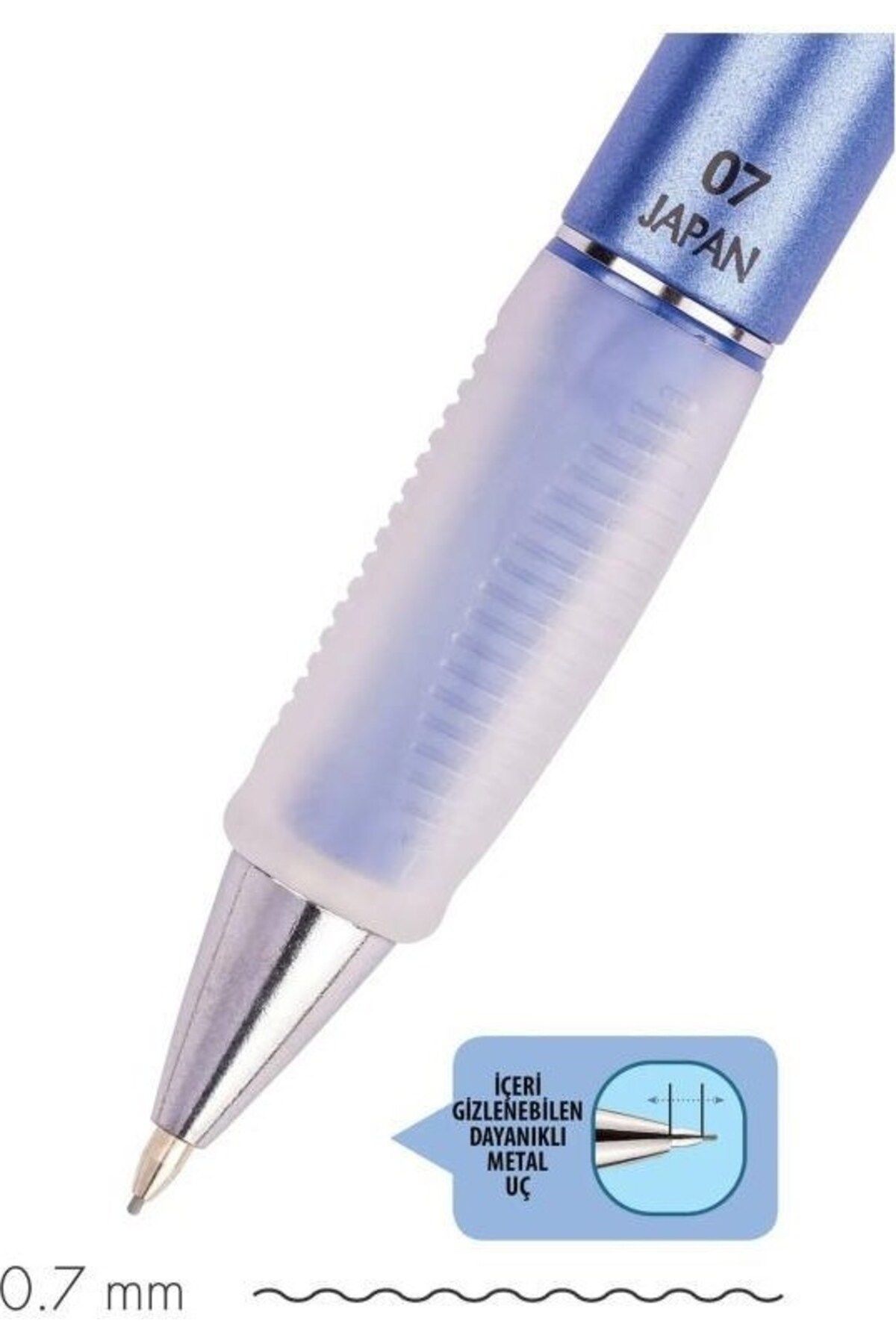 Serve-0.7 mm Metalic Crystal Violet Pen with Mechanical Tip 3