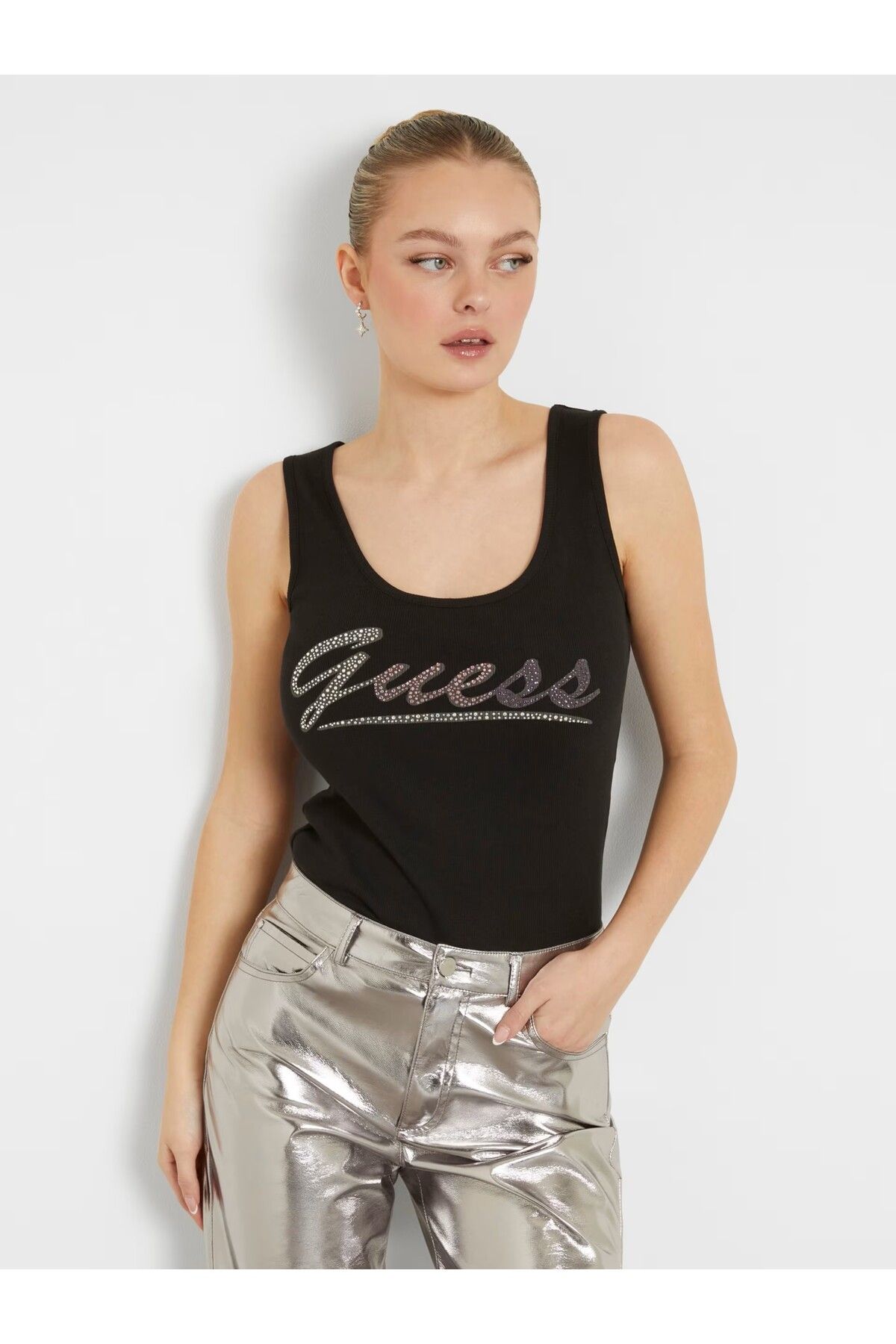 Guess sleeveless shirt shop