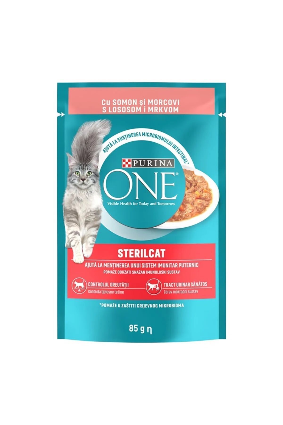 Kısırlaştırılmış Kedi Maması Somon & Havuç 85 G. 10 Adet