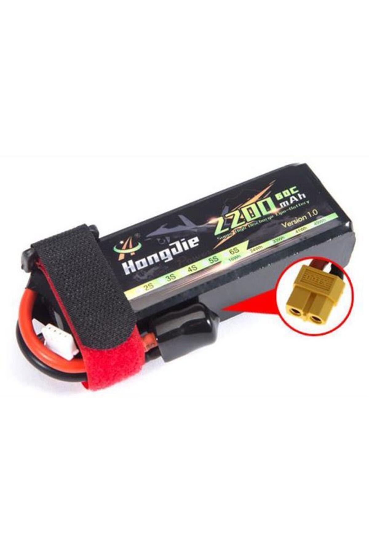 Profisher 11,1V 2200mAh 3S 60C Lipo Pil RC Yarış Dron Helikopter Model Uçak
