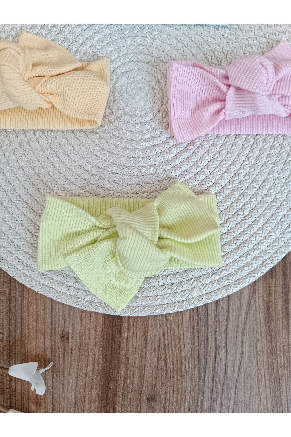 Bebella-Baby Girl Child Set of 4 100% Cotton Bow Bandana - Hair Bandana Gift 2