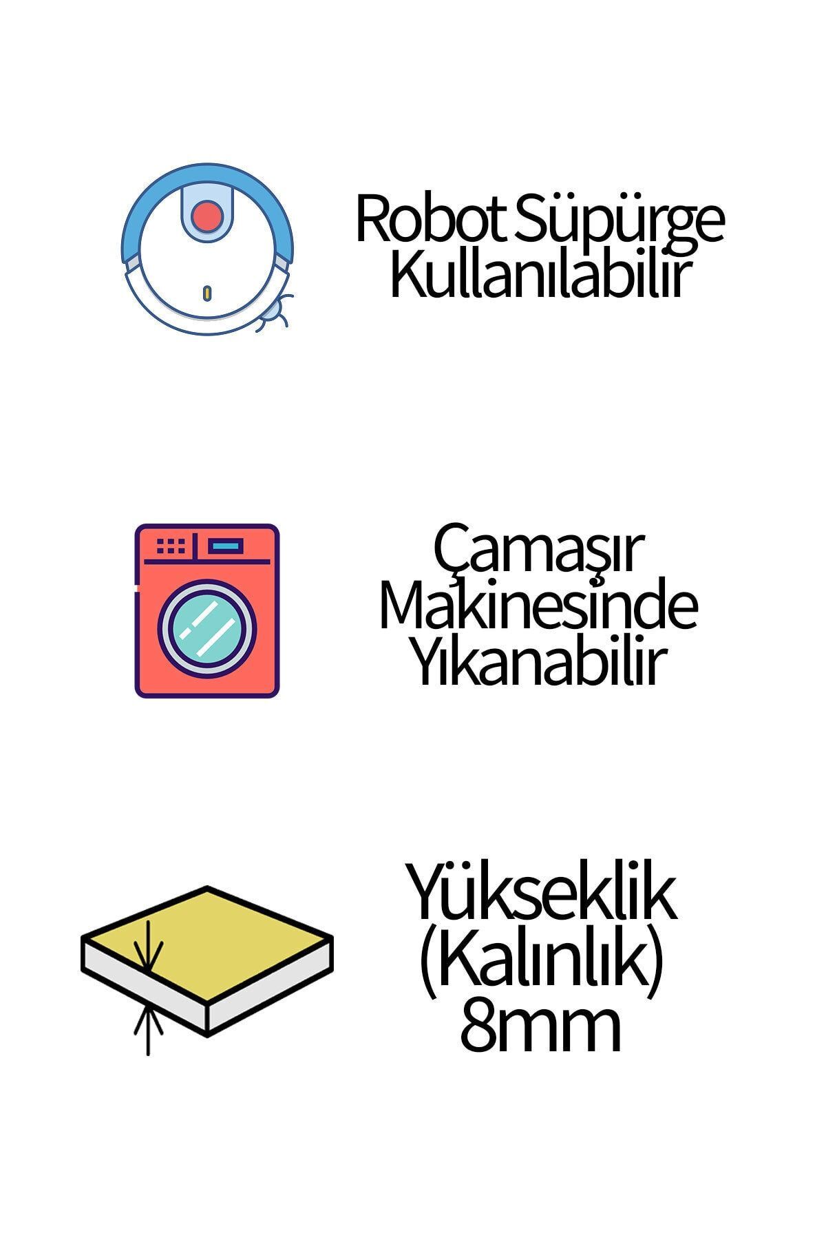 YTR HOME Makinede Yıkanabilir Kaymaz Taban Leke Tutmaz Eğitici Bebek Ve Çocuk Odası Halısı Oyun Matı fotoğrafı 3 (önizleme)