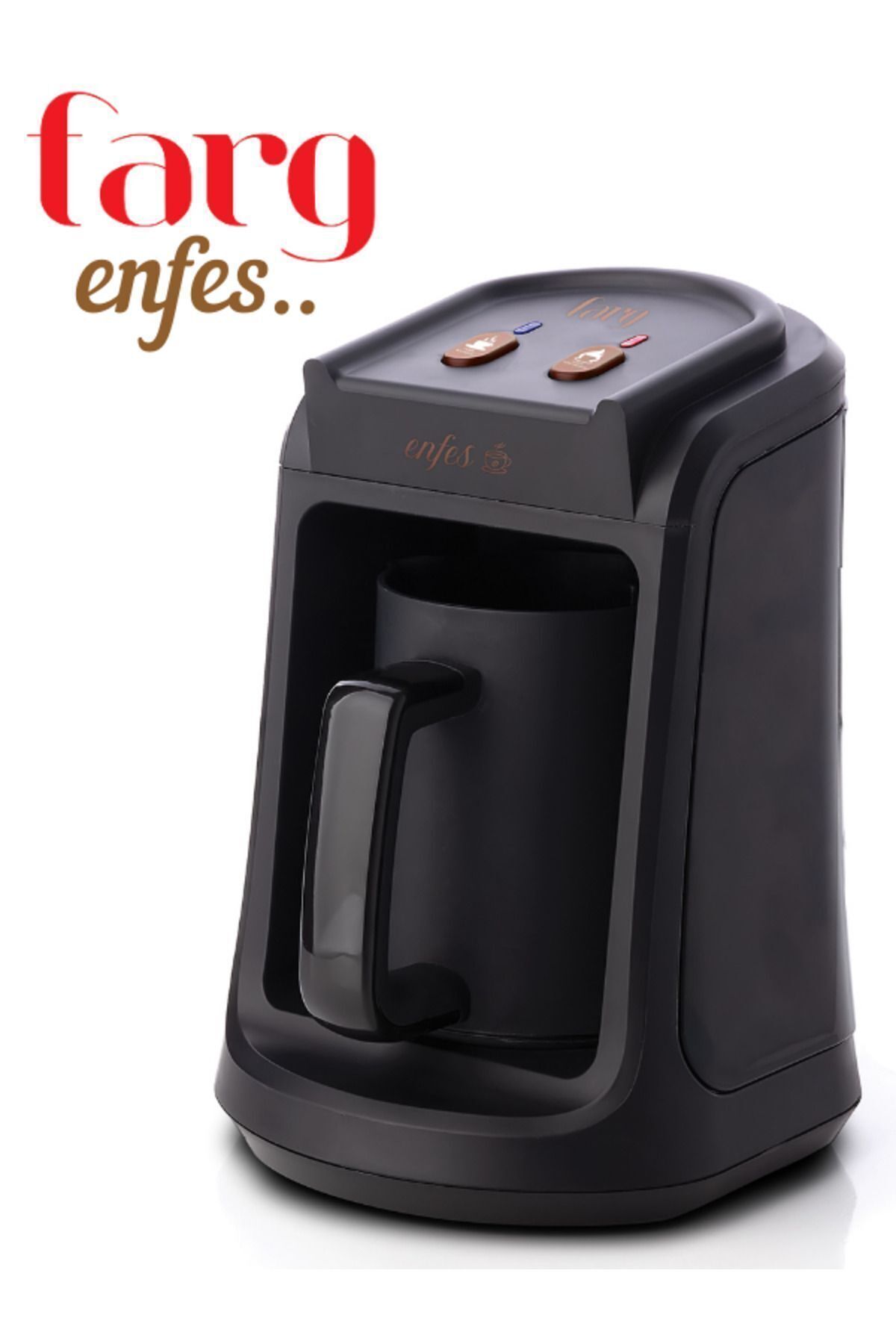 Enfes Epa-1110 Közde Pişirme Özellikli, Enfes Kıvam Türk Kahve Makinesi, Siyah, Bakır