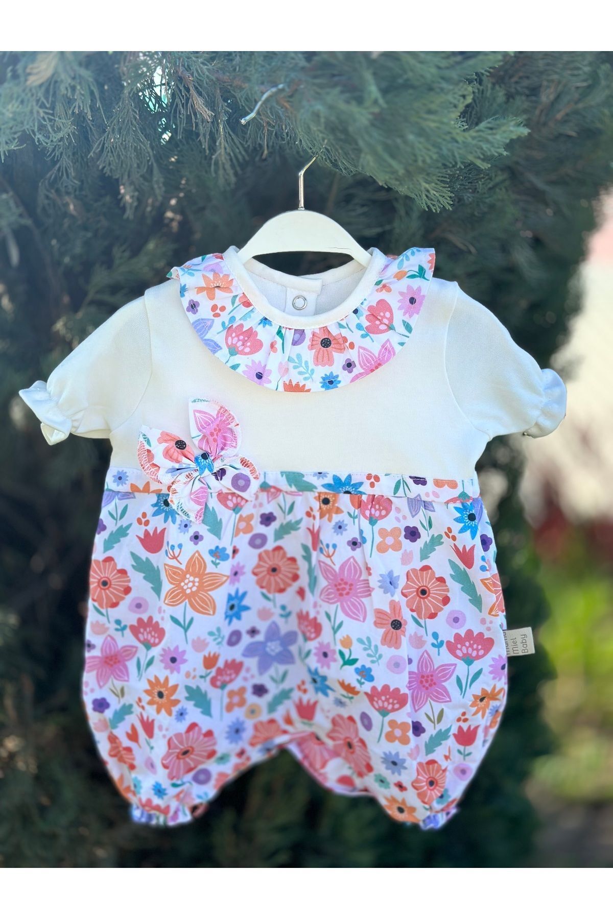 ست نوزادی دخترانه اکرو Mama Miel Baby | MMBRENAGRENKYAZLIK270103 اورجینال - تصویر 3