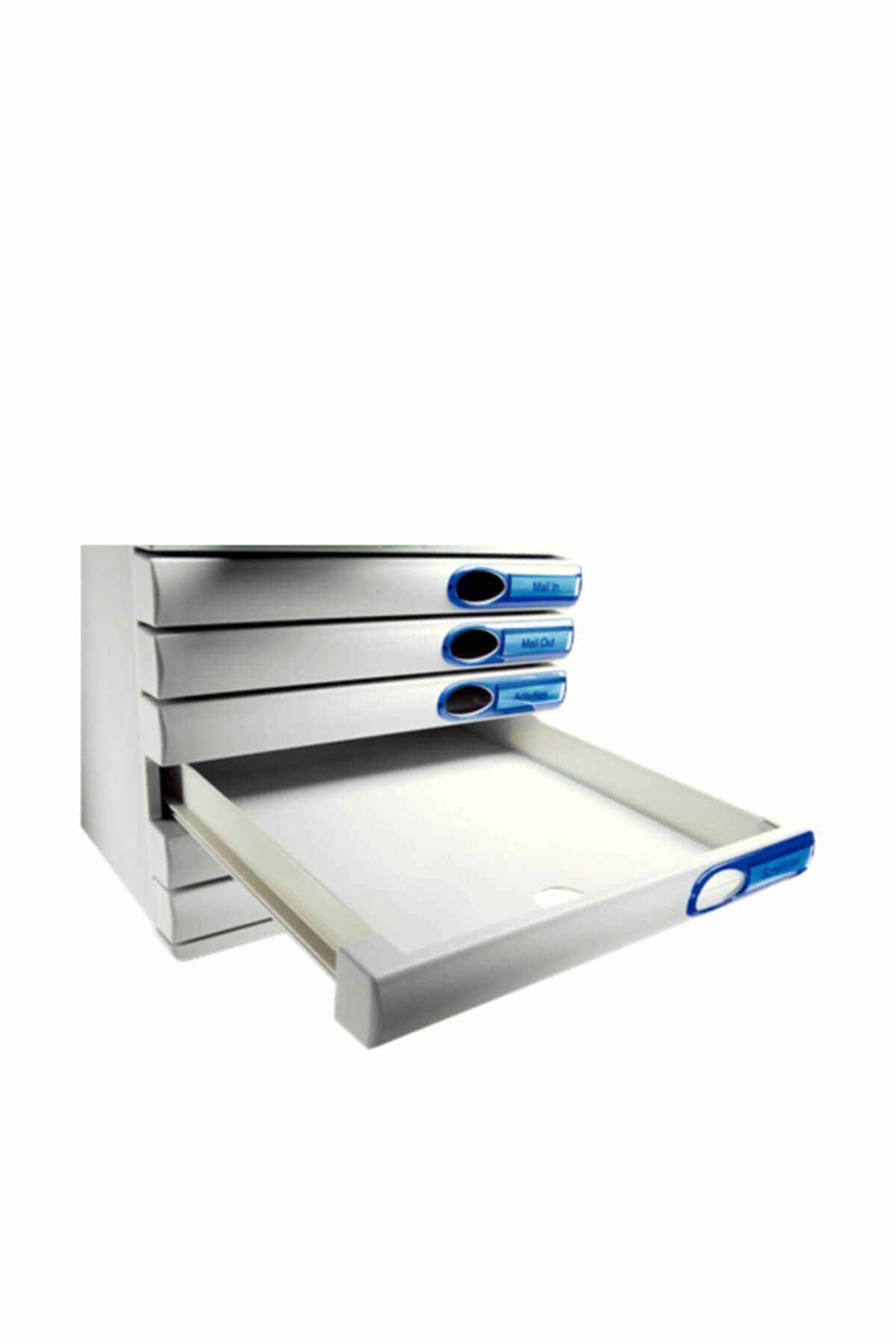 Leitz-Allura 6 Gray Drawers Document Shelf 5208 2