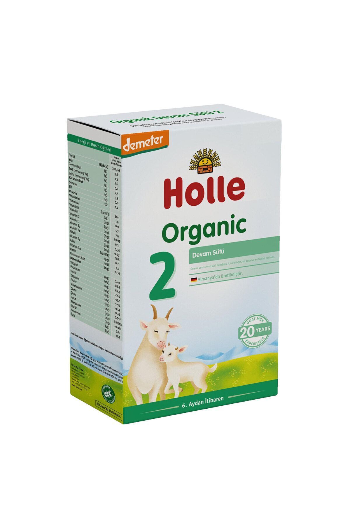 Holle Organik Keçi Sütlü Devam Sütü 400 gr 6 Ay No Color 2 fotoğrafı 2 (önizleme)