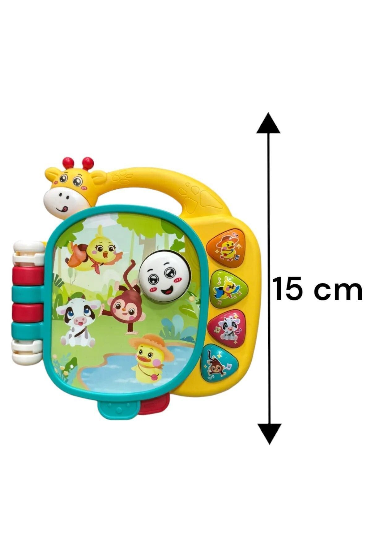 oruçoyuncak Oyuncak Işıklı ve Müzikli Zürafa Kitaplı Piyano Sevimli Hayvanlar fotoğrafı 2 (önizleme)