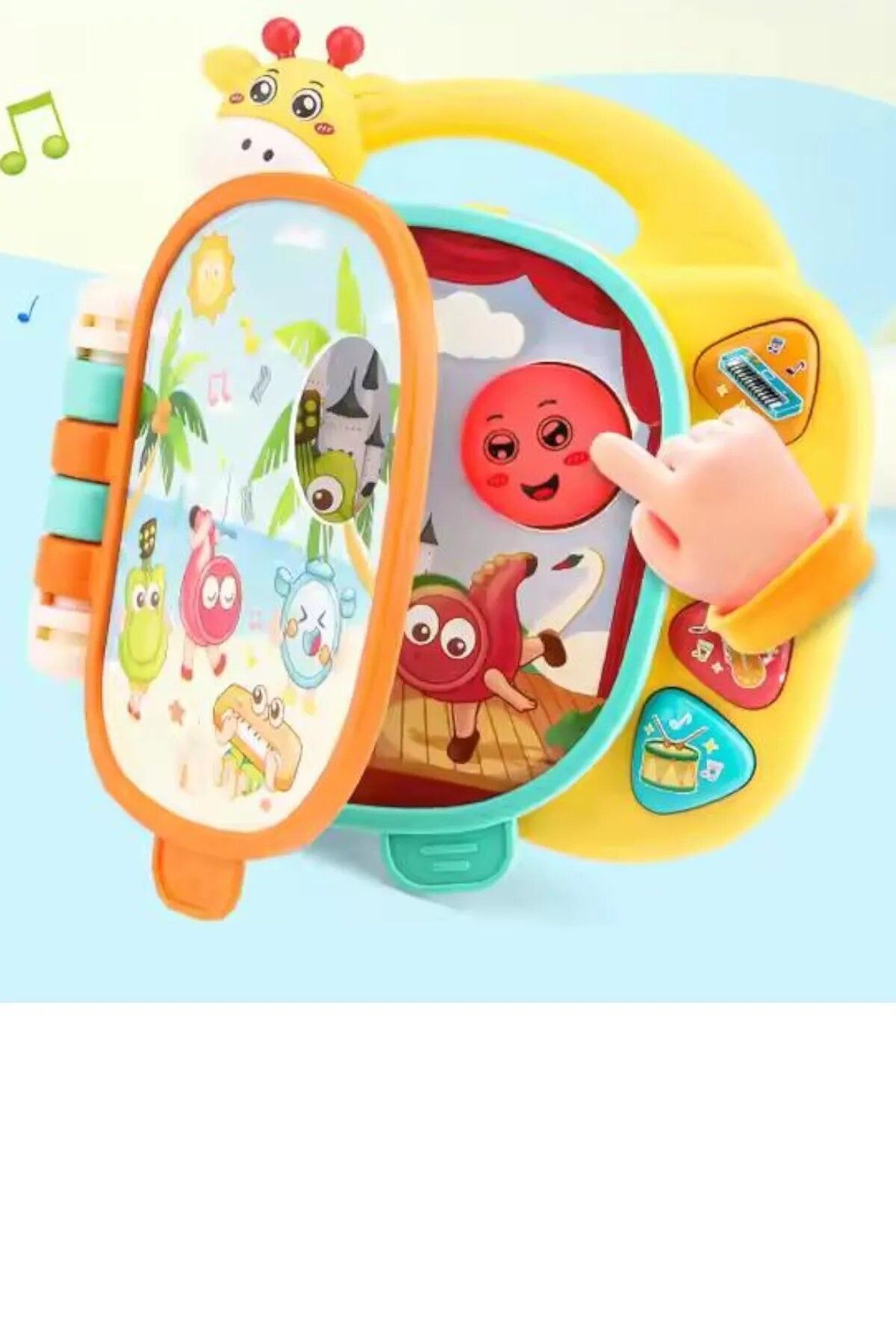 oruçoyuncak Oyuncak Işıklı ve Müzikli Zürafa Kitaplı Piyano Sevimli Hayvanlar fotoğrafı 4 (önizleme)