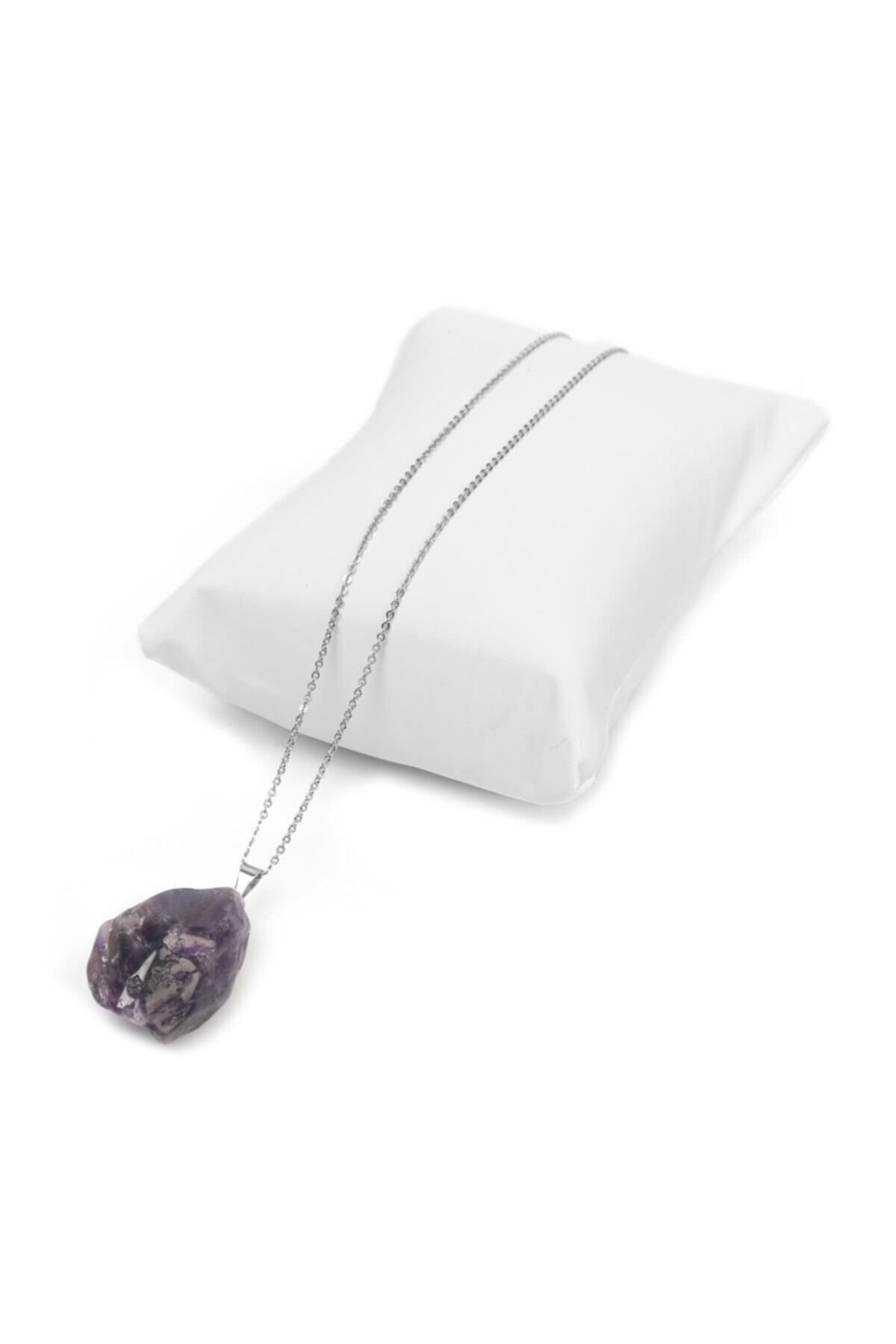 Mystic Energy-Certified Natural Stone Unprocessed Raw Amethyst Necklace |   Gift Natural Stone 3