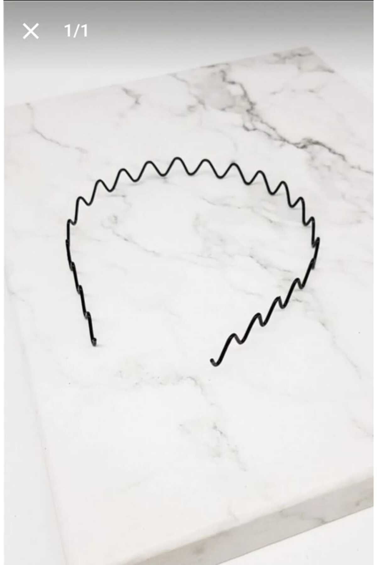 Zigzag Black Metal Wire Crown. 1 Piece