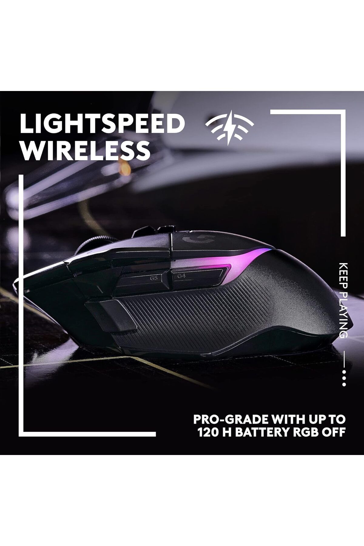 logitech-G502 X PLUS LIGHTSPEED Wireless RGB Gaming Mouse -with LIGHTFORCE hybrid switches - Black 3