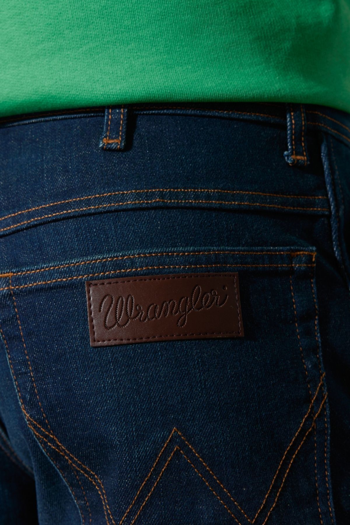 شلوار جین آبی مردانه تگزاس باریک و انعطاف پذیر کمر معمولی Wrangler