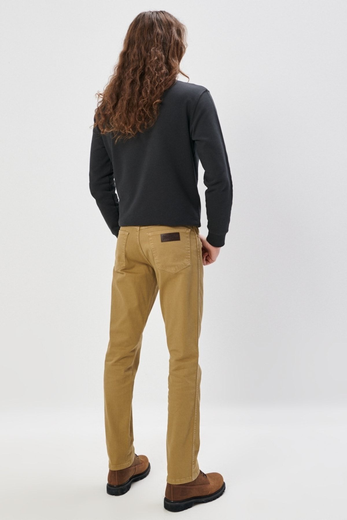 شلوار جین آبی مردانه تگزاس باریک و قهوه ای انعطاف پذیر کمر Wrangler
