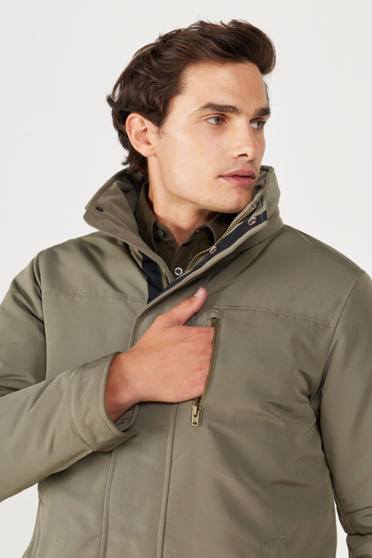 کت سبز مردانه به طور منظم مناسب و معمولی برش پارک Wrangler
