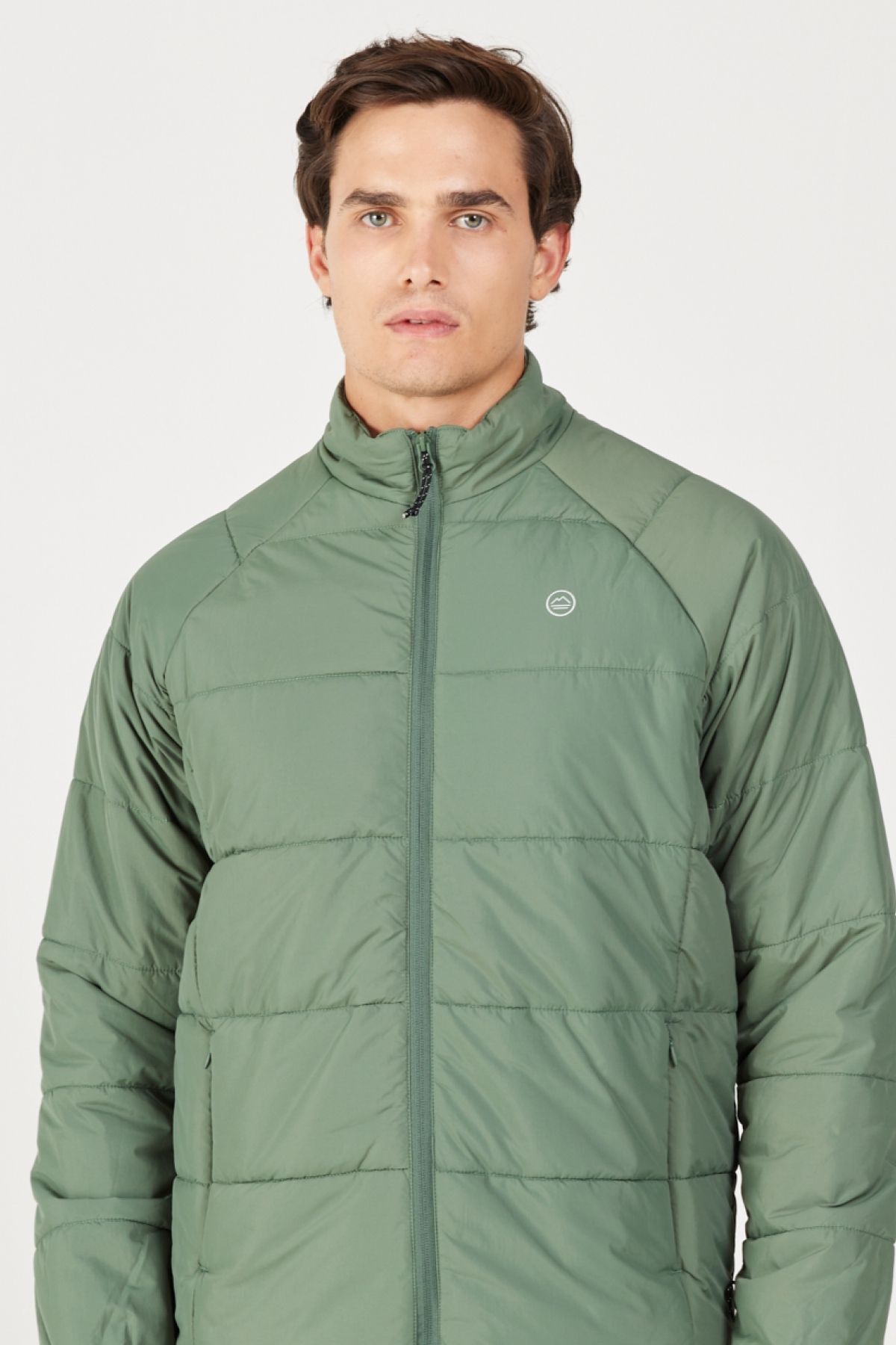 WRANGLER-All Terrain Gear Regular Fit Regular Cut Hooded Waterproof 3in1 Męski Zielony Płaszcz Przeciwdeszczowy 7