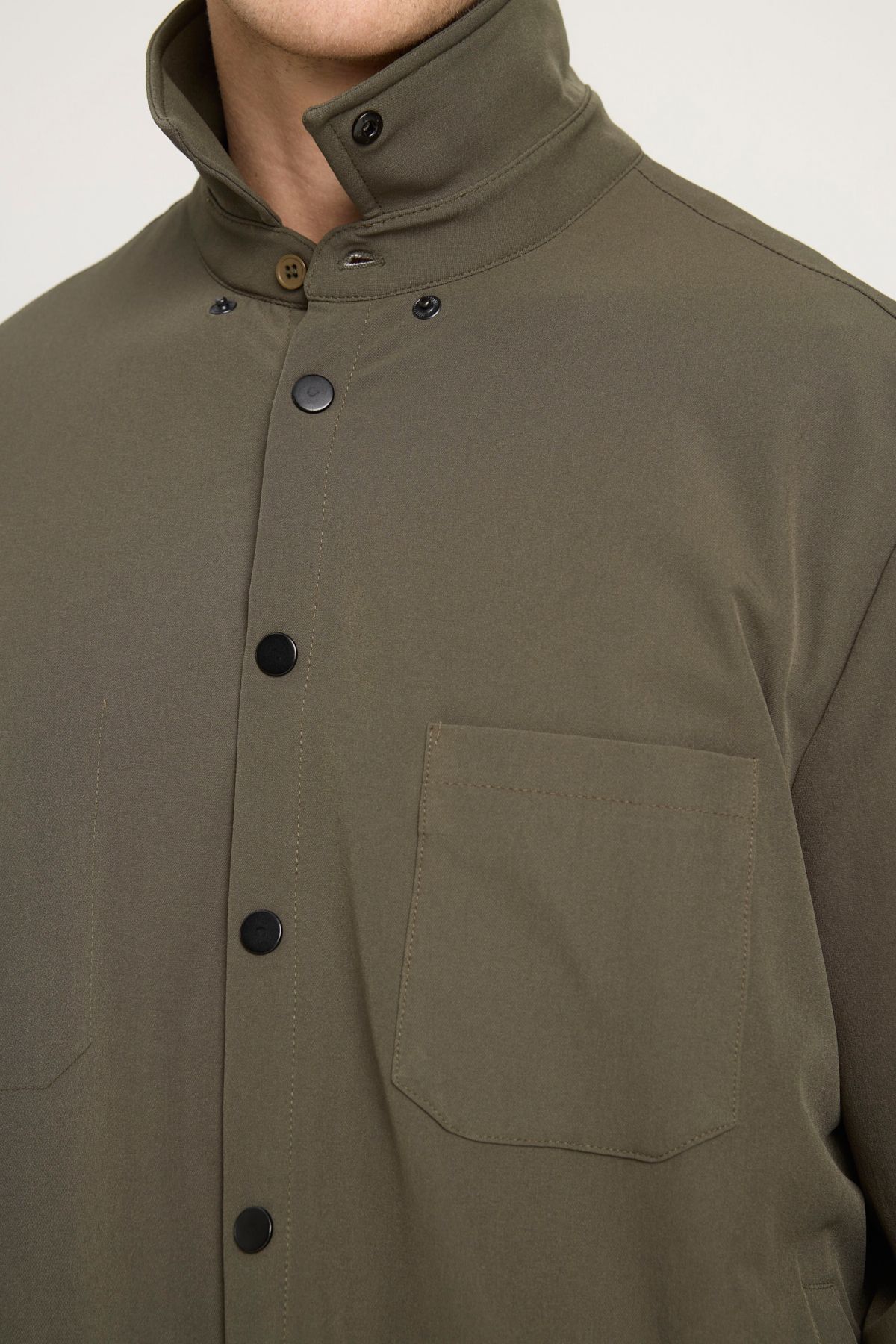 پیراهن / بلوز دکمه دار سبز مردانه ژاکت خاکی برش گاه به مناسب Wrangler