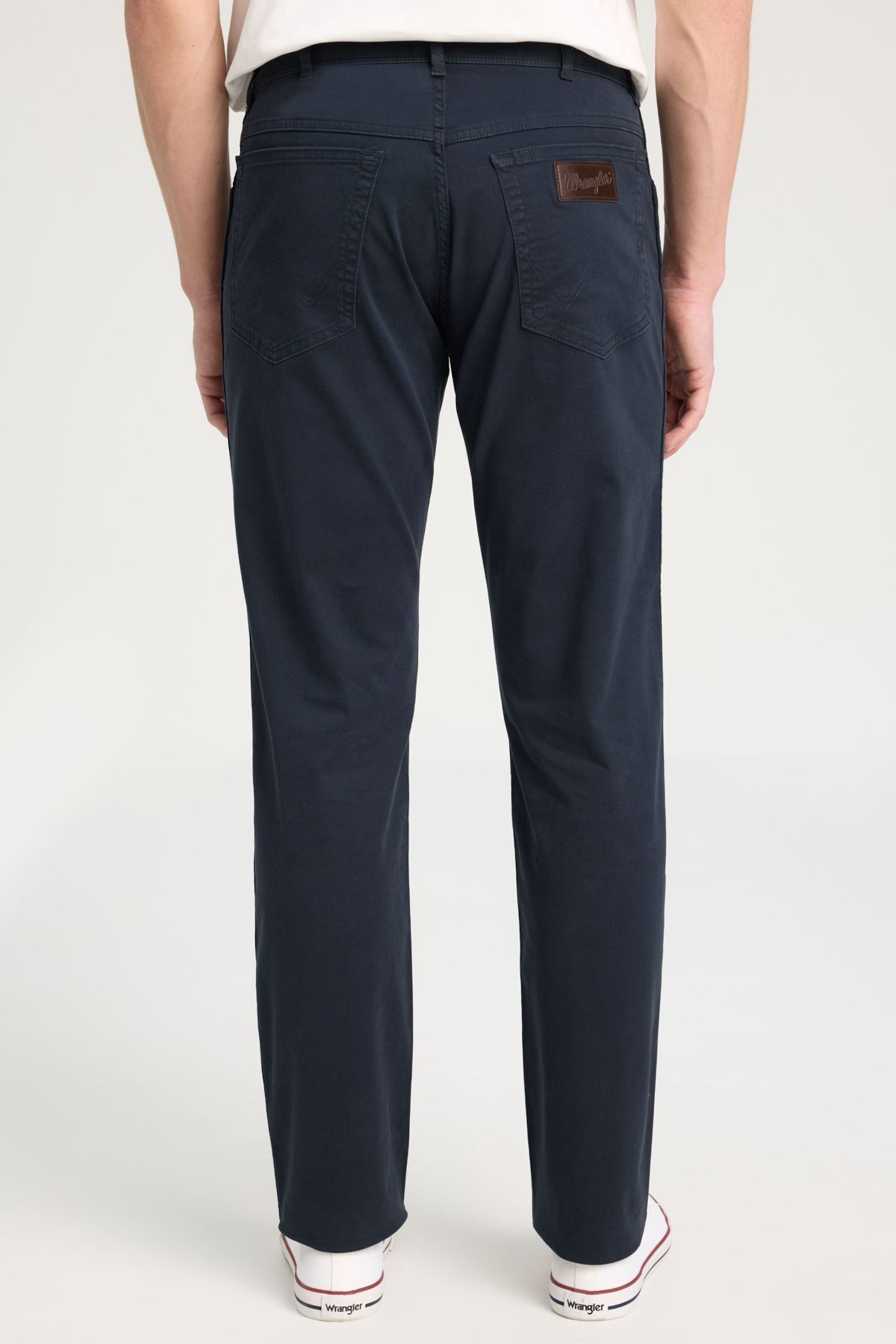 شلوار جین آبی مردانه Flash Straight Cuting Normal Bel Texas Navy Blue Pants قابل انعطاف Wrangler