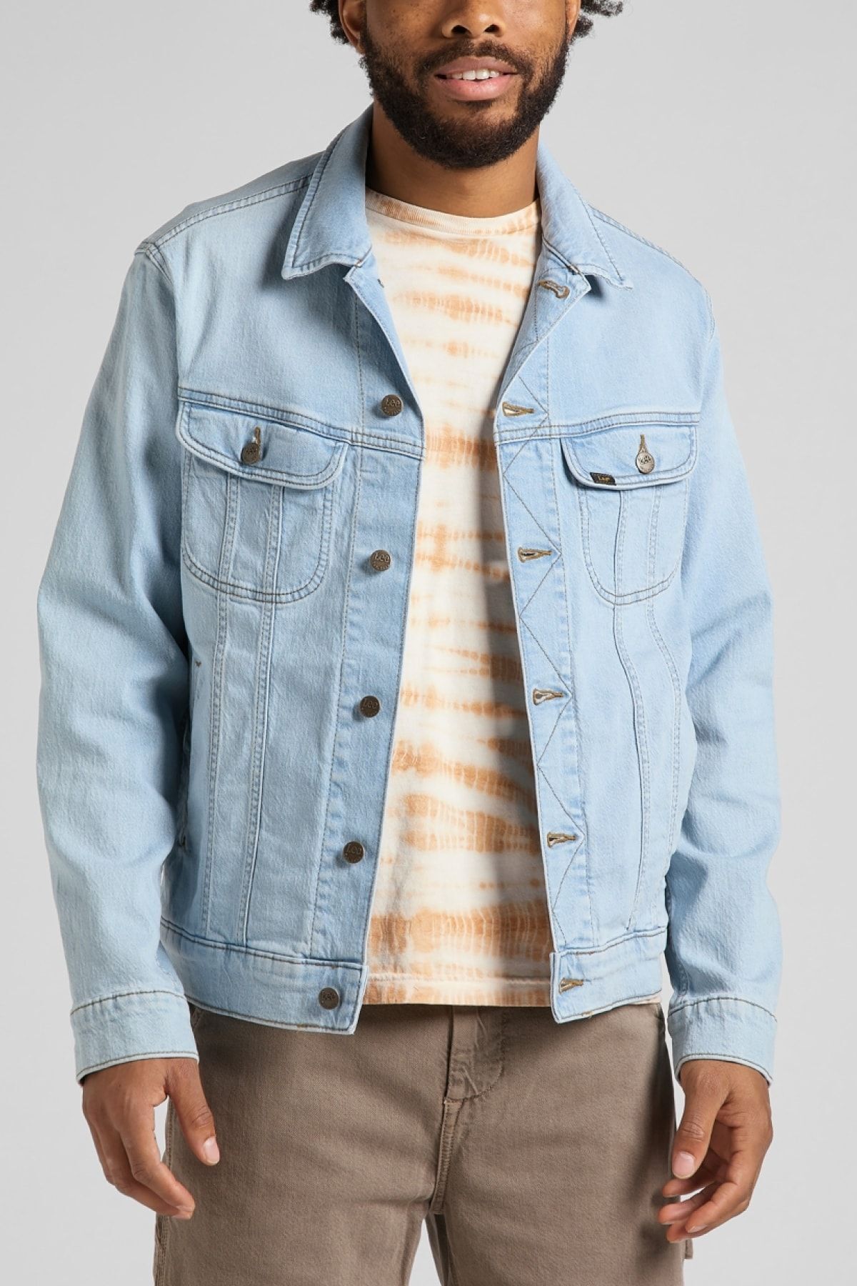 Lee Regular Fit Bequem Geschnittene, Flexible Rider-jeansjacke für Herren - 2XL