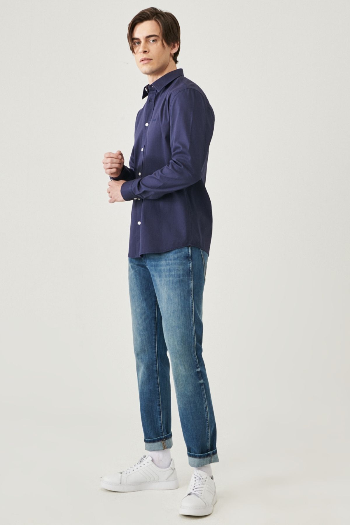 شلوار جین سبز مردانه LARSTON SLIM FIT CALTER NOTITUR CELTIPLE JEAN Wrangler