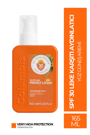 Columbia Spf 30 Leke Karşıtı Aydınlatıcı Etkili Yüksek Koruyucu Yüz Güneş Kre...