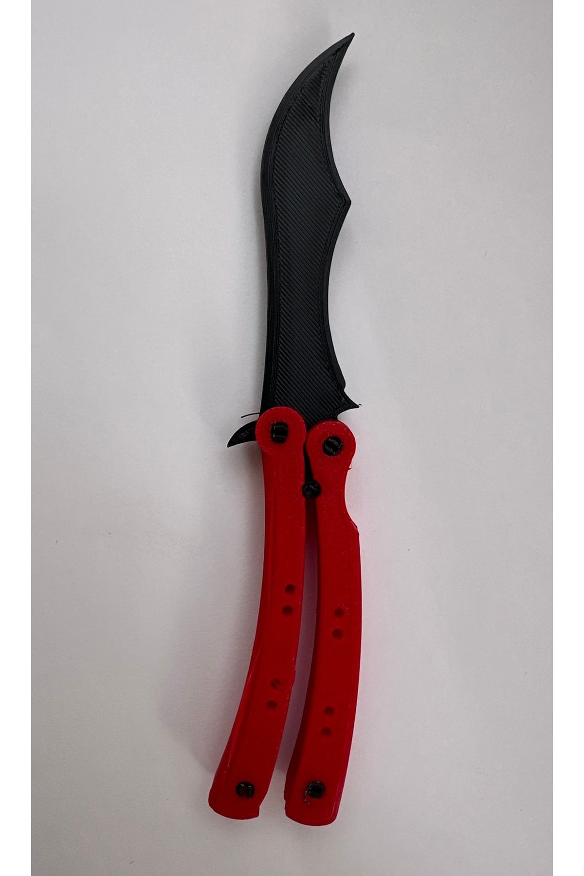 saranostra Eğitim Bıçak CS GO Stres Bıçağı Kırmızı Kelebek (Keskin Değildir)