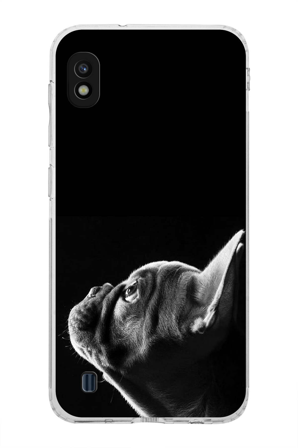 Samsung Galaxy A10 ile Uyumlu Köpek 1 Kamera Korumalı Şeffaf Kılıf
