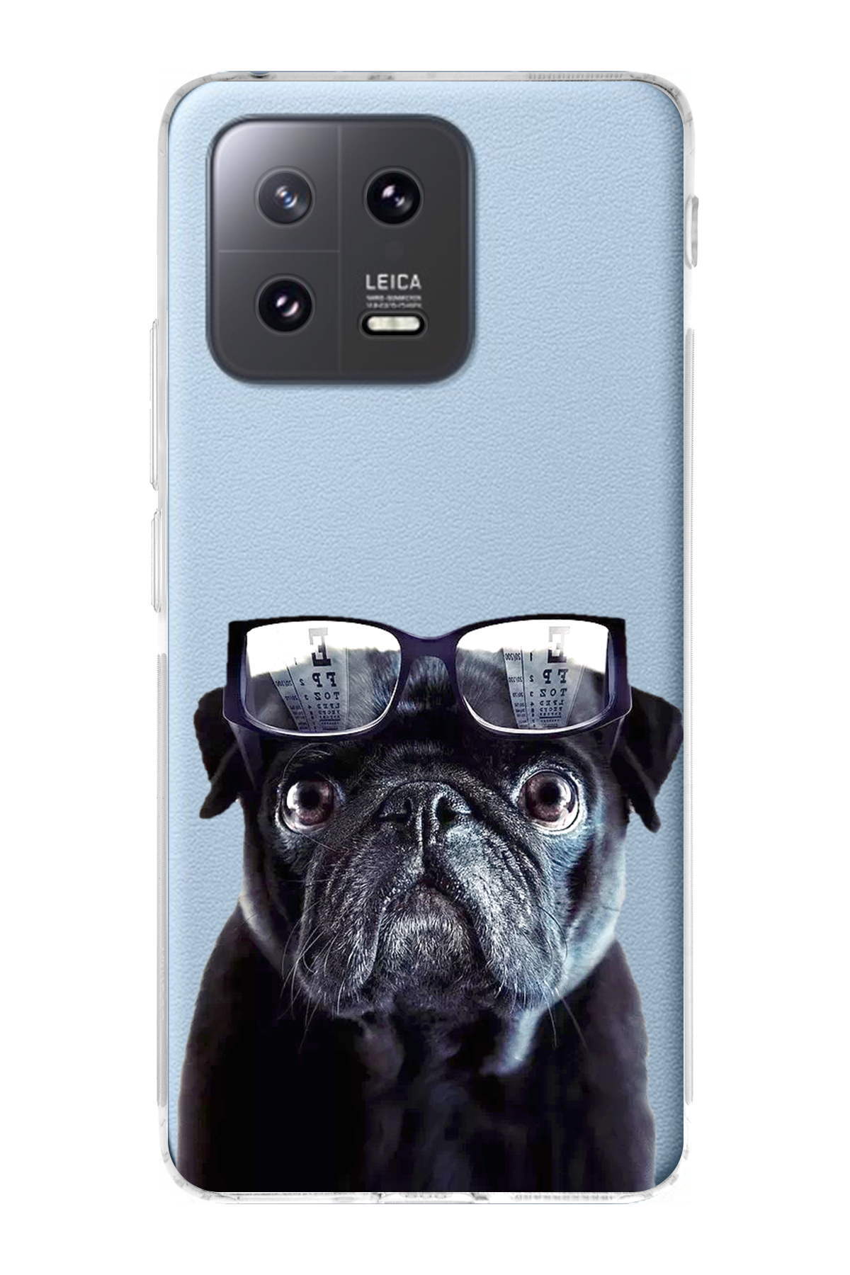 Xiaomi Mi 13 Pro ile Uyumlu Köpek 3 Kamera Korumalı Şeffaf Kılıf