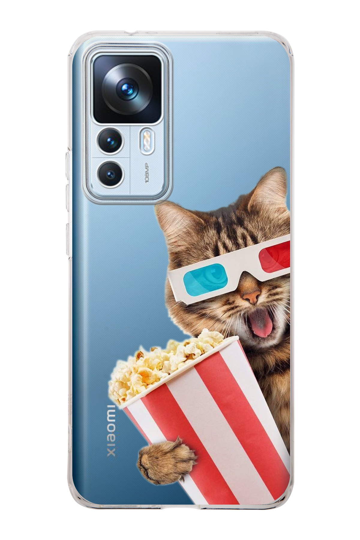 Xiaomi Mi 12T ile Uyumlu Kedi 1 Kamera Korumalı Şeffaf Kılıf
