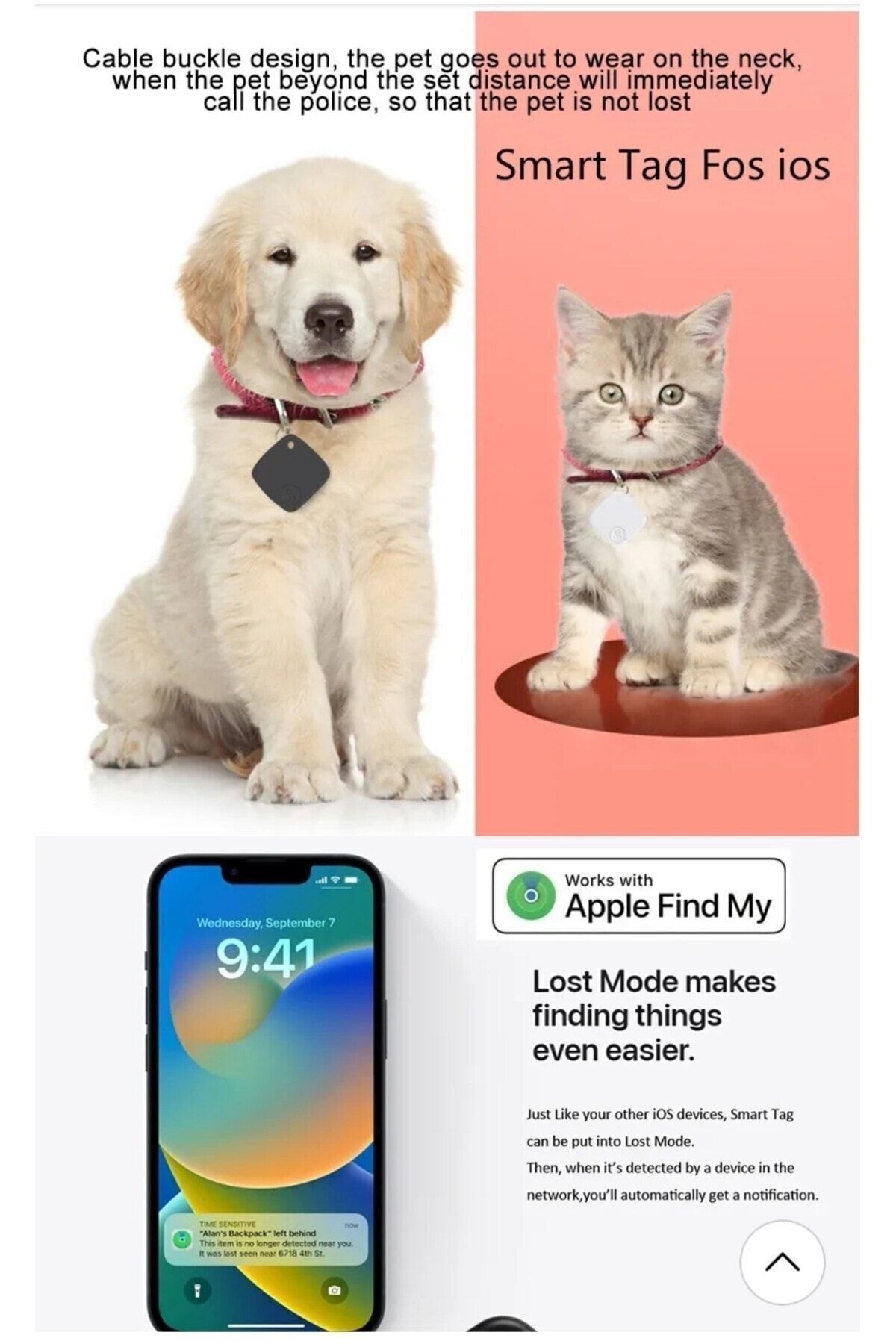 TUYA-Smart Tag Apple Licensed Gps Tracker - (NOT COMPATIBLE With Android) 4