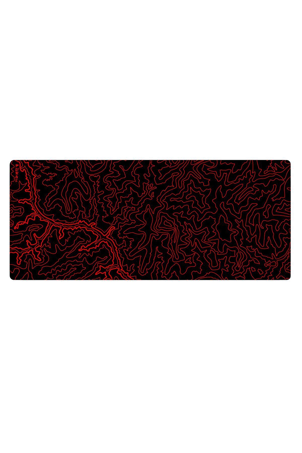 Gaming Mouse Pad 70x30 Red Black Mouse Pad XL Player Mousepad