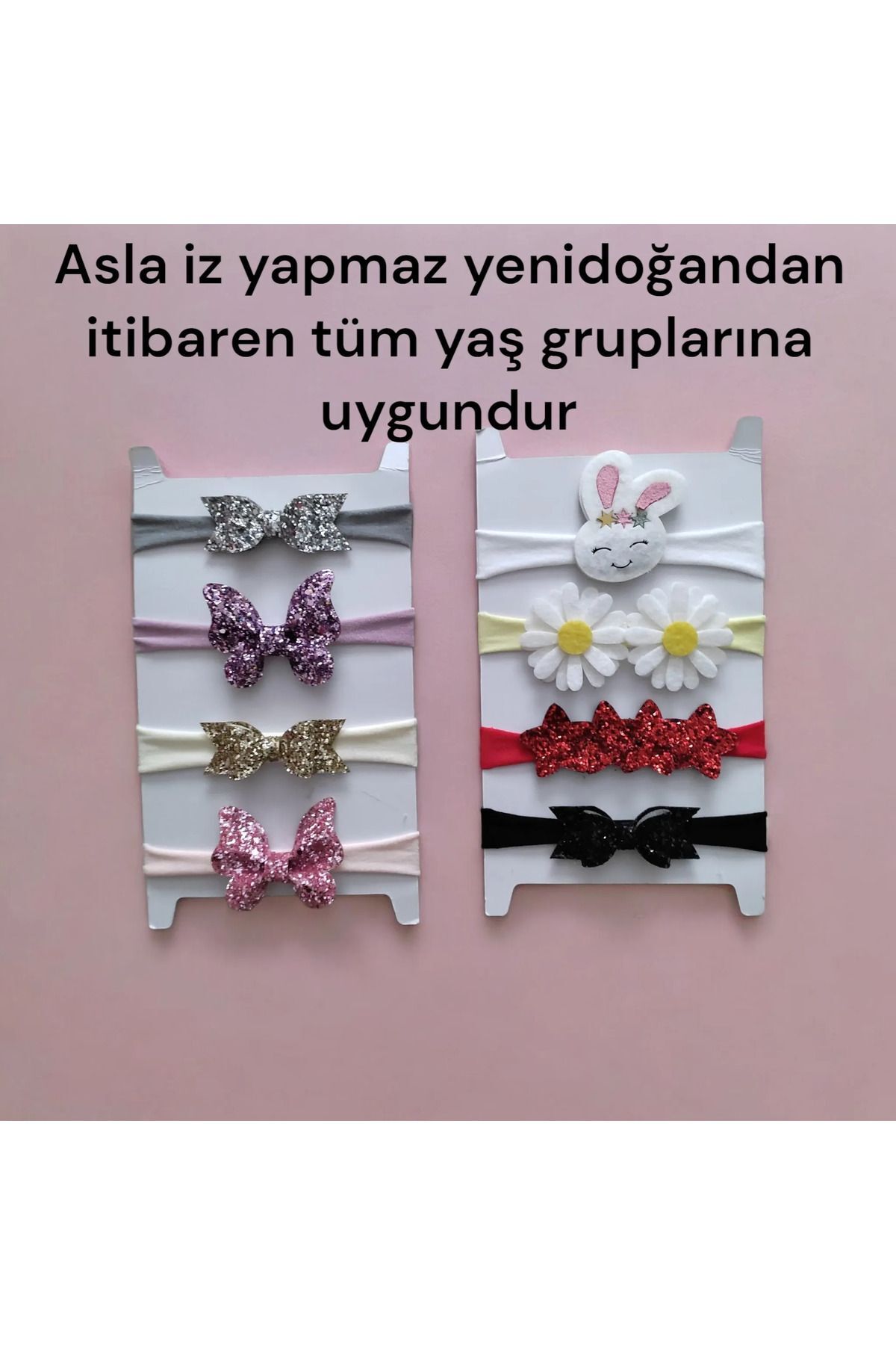 Girl newborn baby bandana set of 8