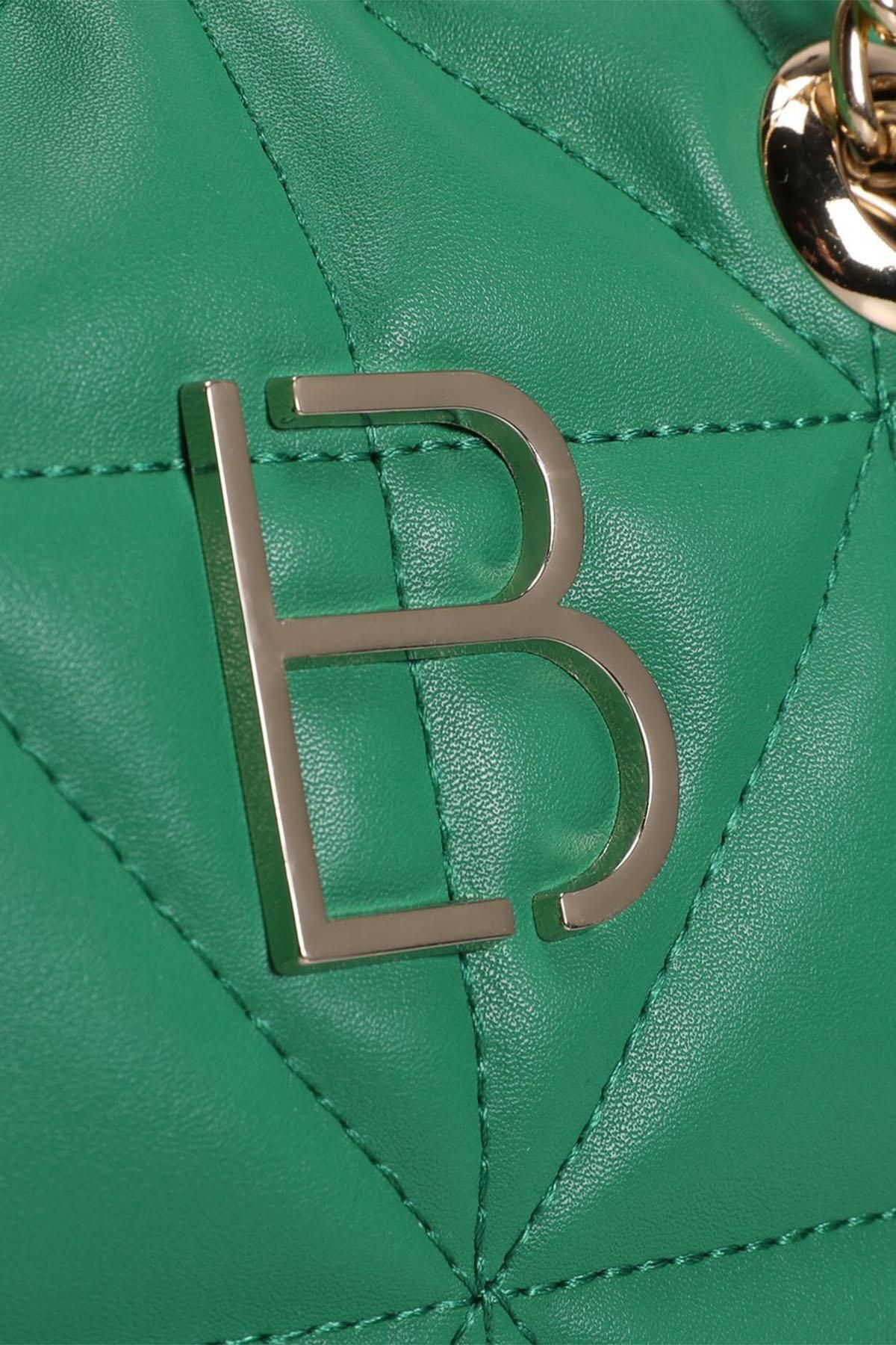 Lucky Bees-Gesteppte gemusterte Hand- und Schultertasche für Damen 8