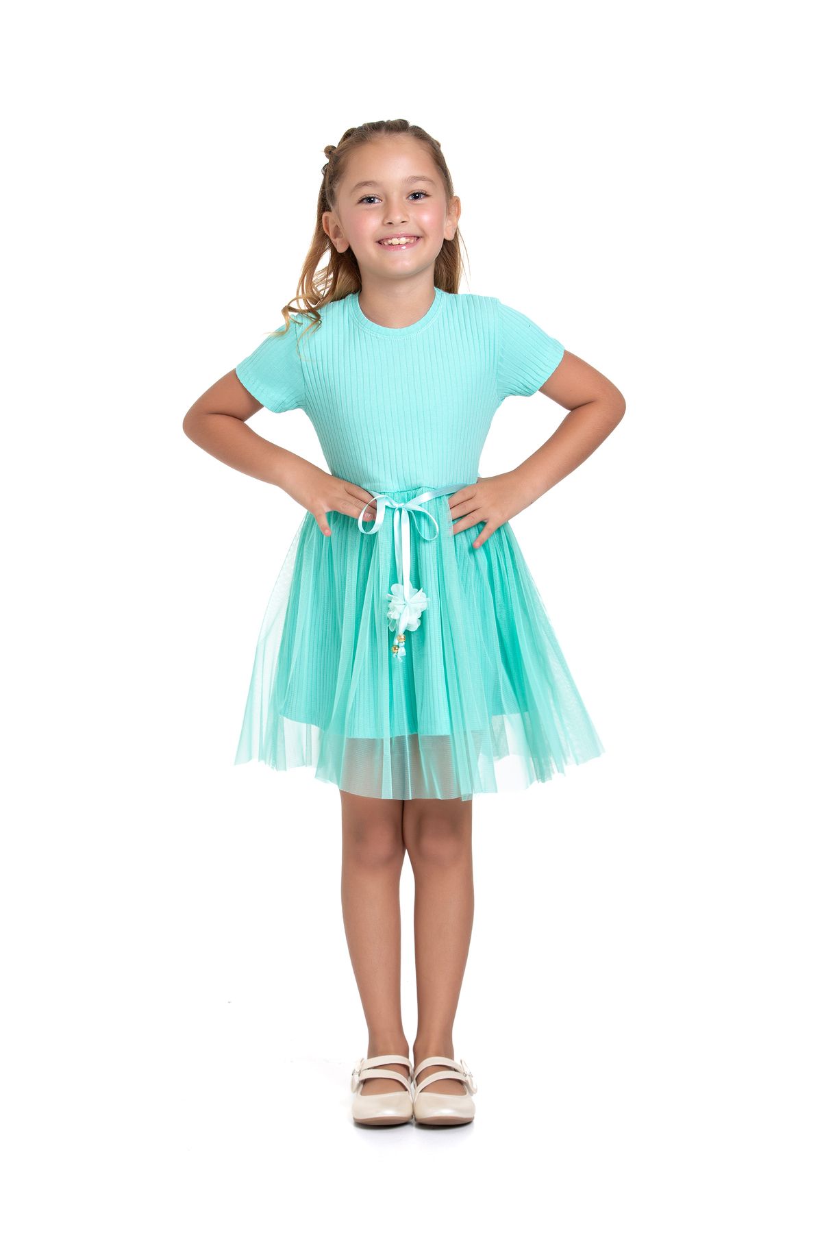 ADİFA KIDS-Girl's Dress with Tulle 7
