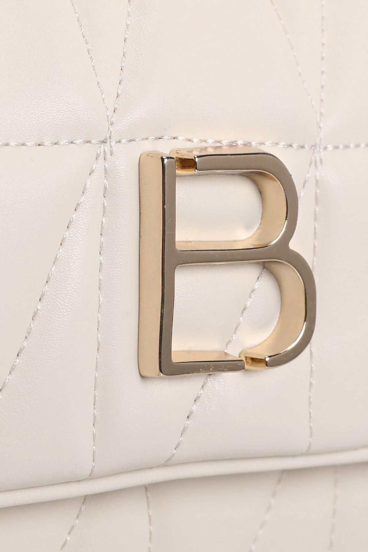 Lucky Bees-Gemusterte Hand- und Schultertasche für Damen mit Kettenriemen 7