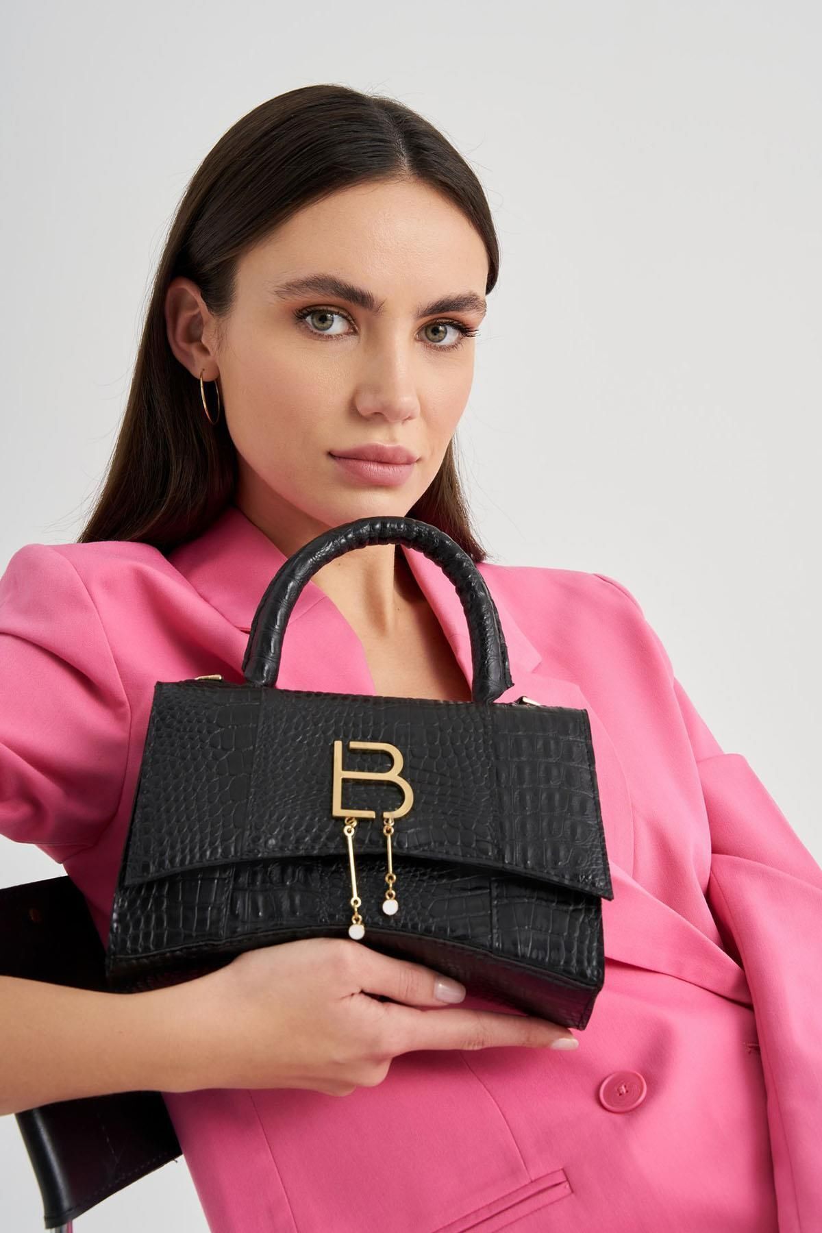 Lucky Bees Damska Torba Do Ręki I Na Ramię Ze Wzorem Krokodyla Kobieta - Single Dimension