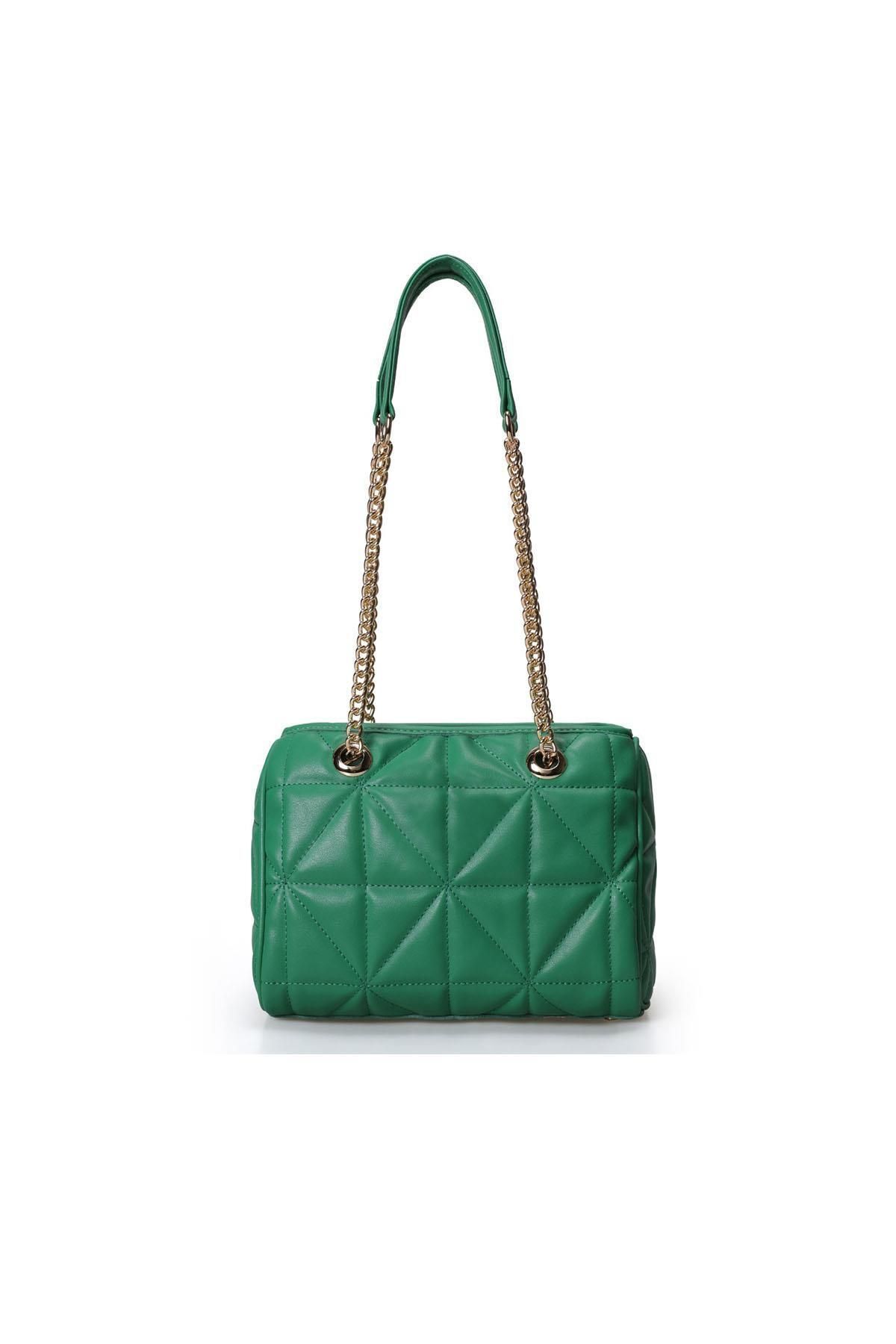 Lucky Bees-Gesteppte gemusterte Hand- und Schultertasche für Damen 1