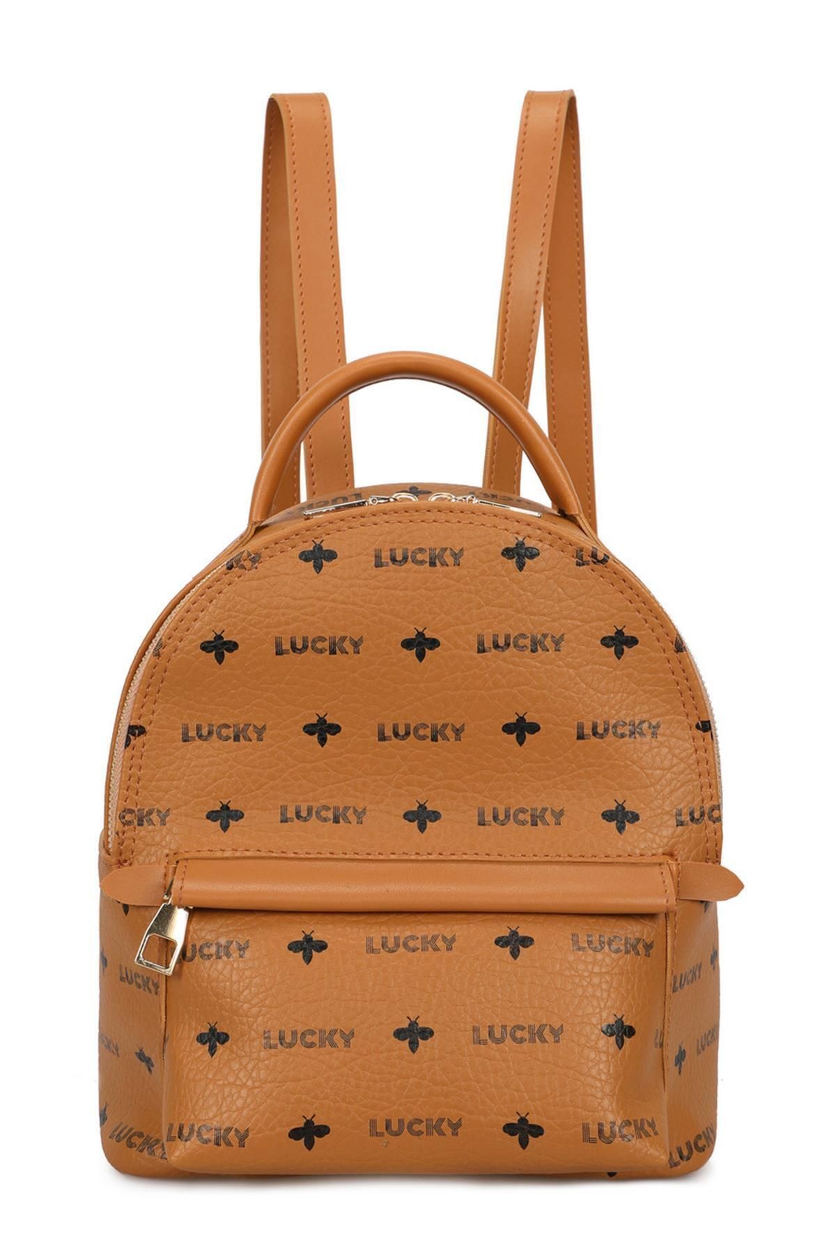 Lucky Bees Wzorzysty Damski Plecak Średniej Wielkości Kobieta - One Size
