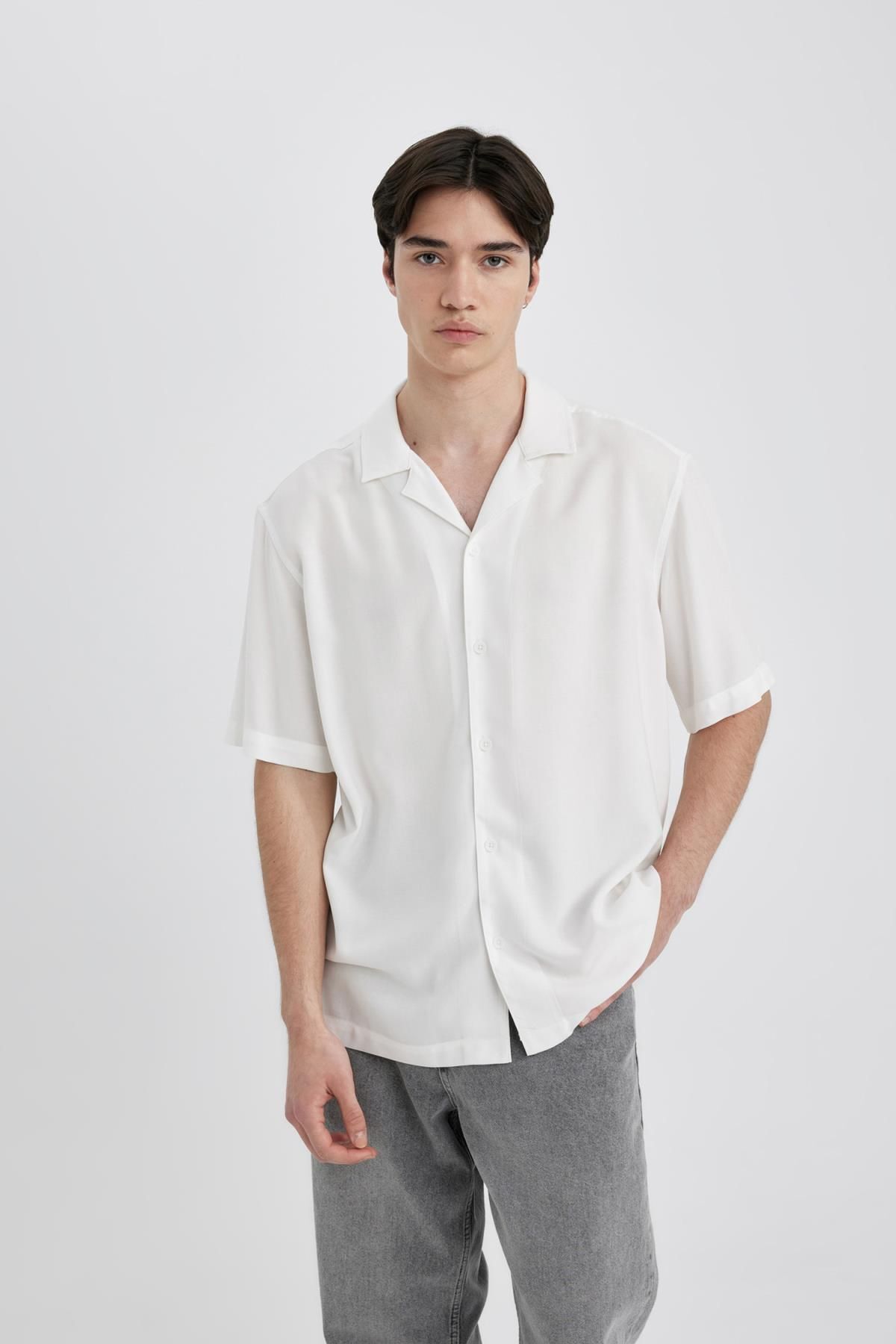 پیراهن مردانه دفاکتو | C4735AX24SM Defacto - Image 3