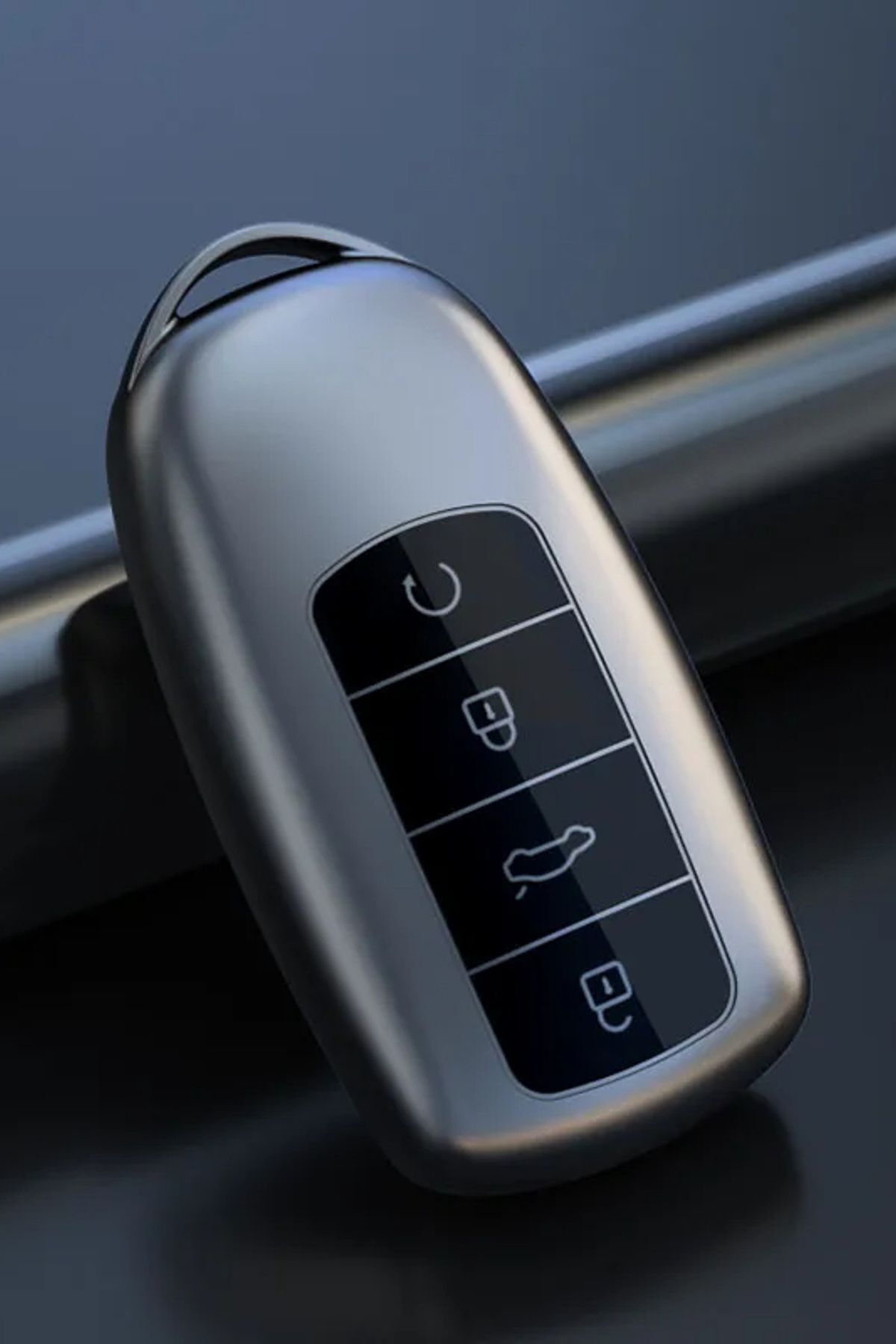 Alazpay Chery Tiggo 8 Pro & Tiggo 7 Pro Avatgarde & Omoda 5 TPU  Anahtar Kılıfı (Gri - 1 Adet)