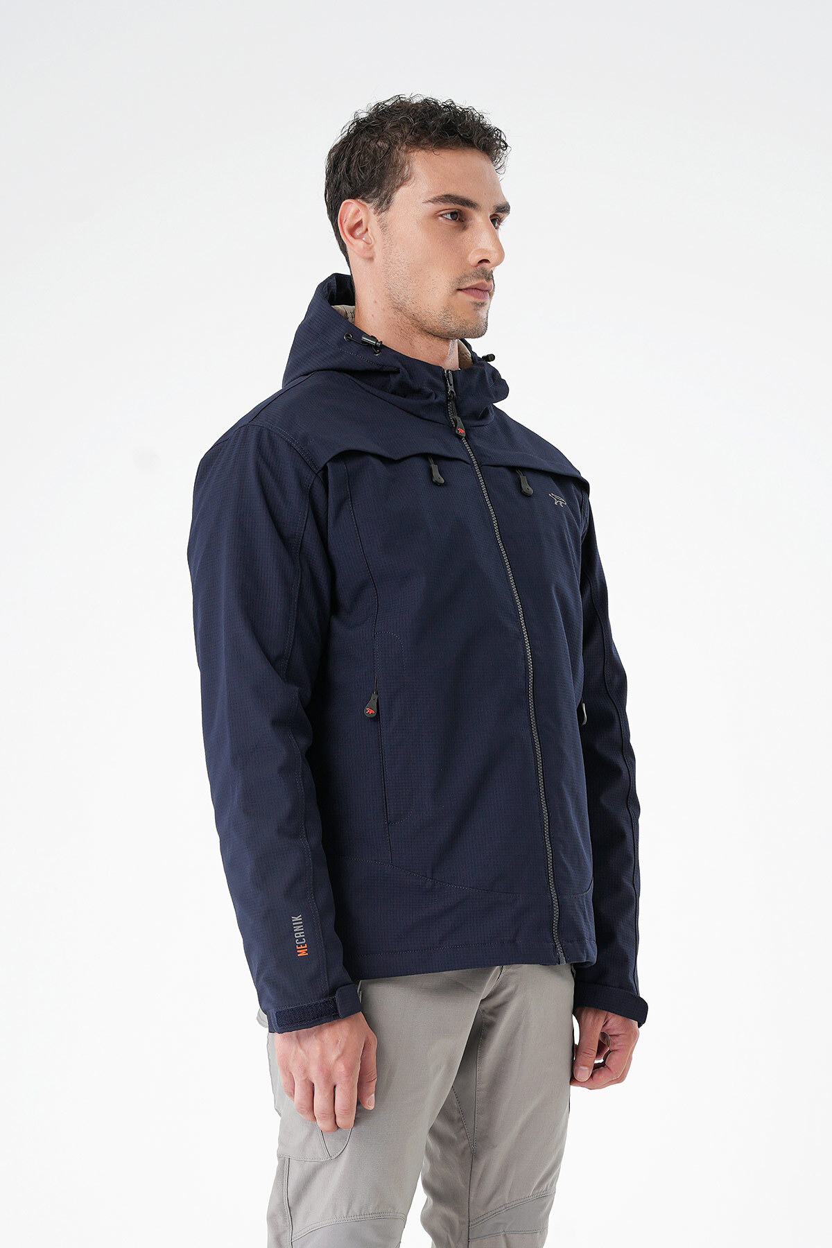 کاپشن مردانه آبی سرمه ای MECANIK | TYC4ZOU8AN169763936565287 اورجینال - تصویر 5