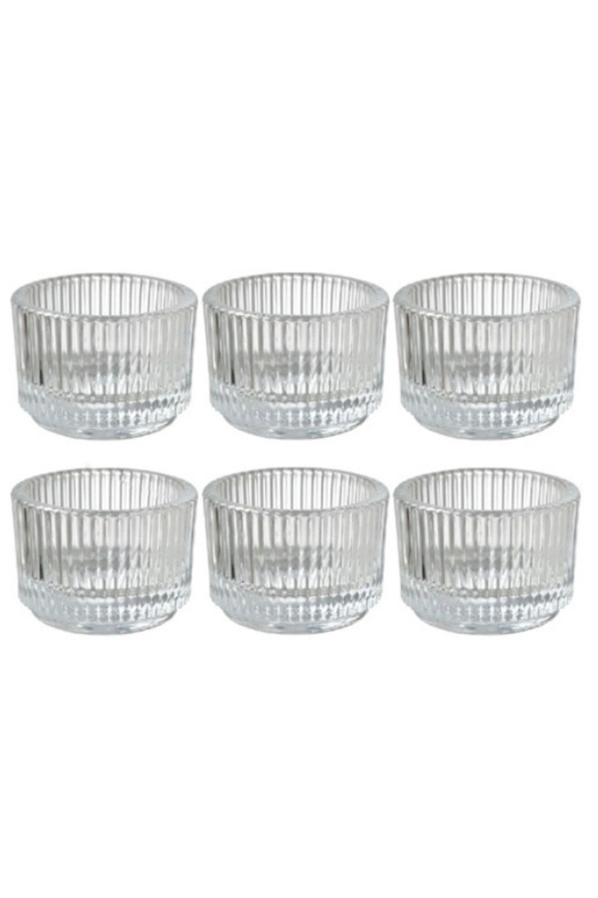 Finsmak Jam Bowl,Coffee Side Presentation, Sauce Bowl, Clear Glass (6pcs)